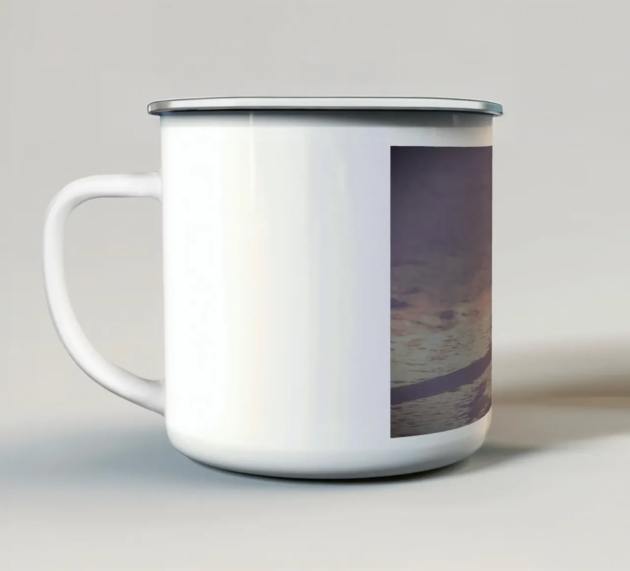Piccolo ma grande cuore tazza in smalto da Nature's Palette