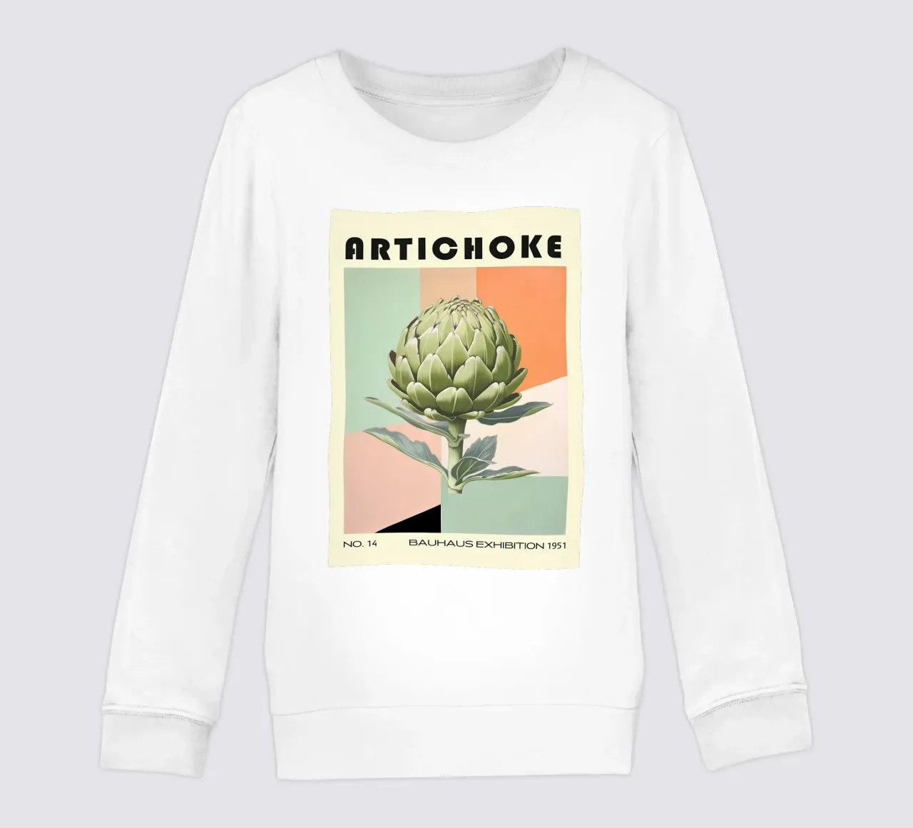 Verdure Bauhaus ai carciofi felpa bambino da kakaka