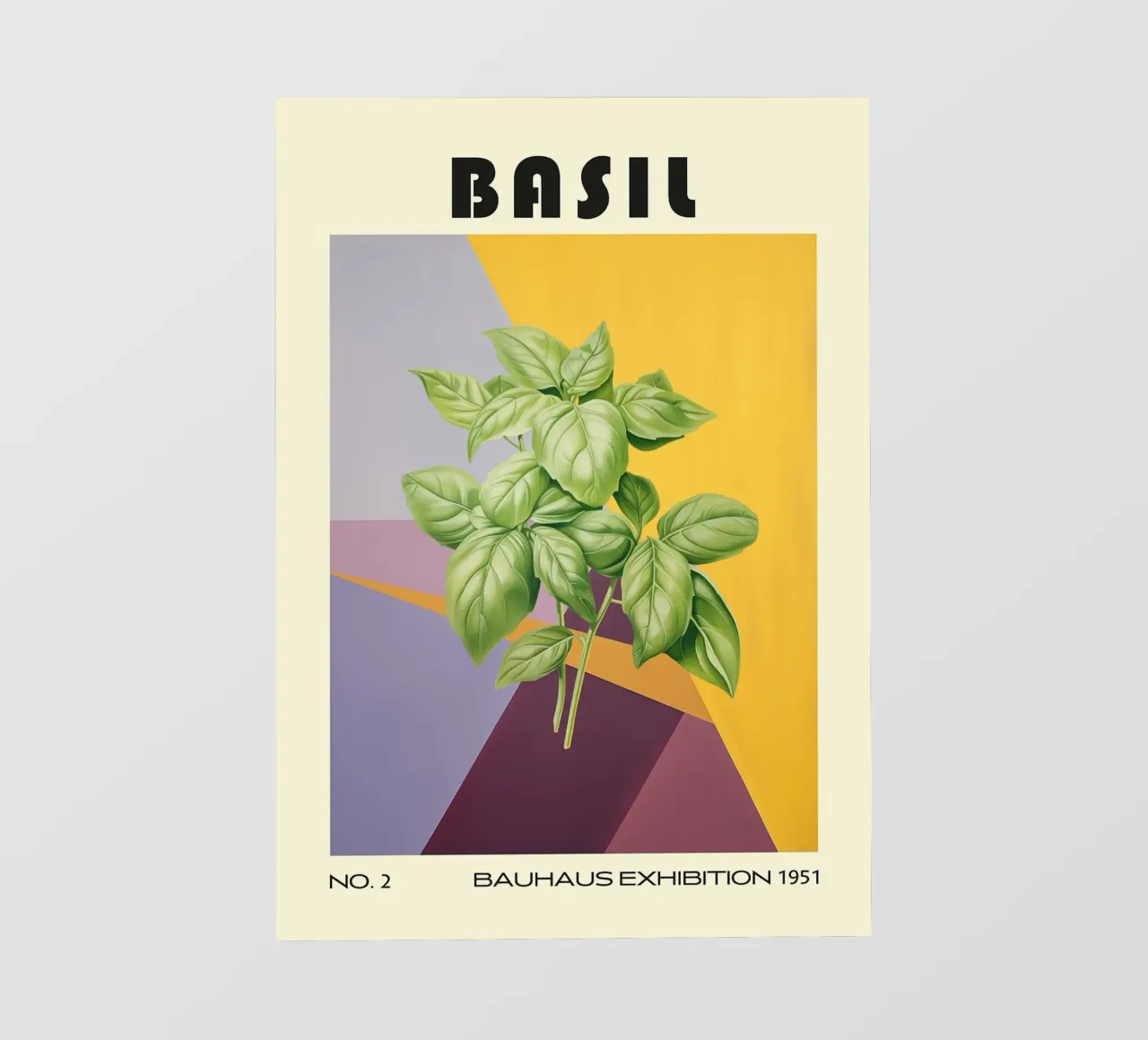 Basilico Cucina a base di erbe del metà del secolo telo in pvc da kakaka
