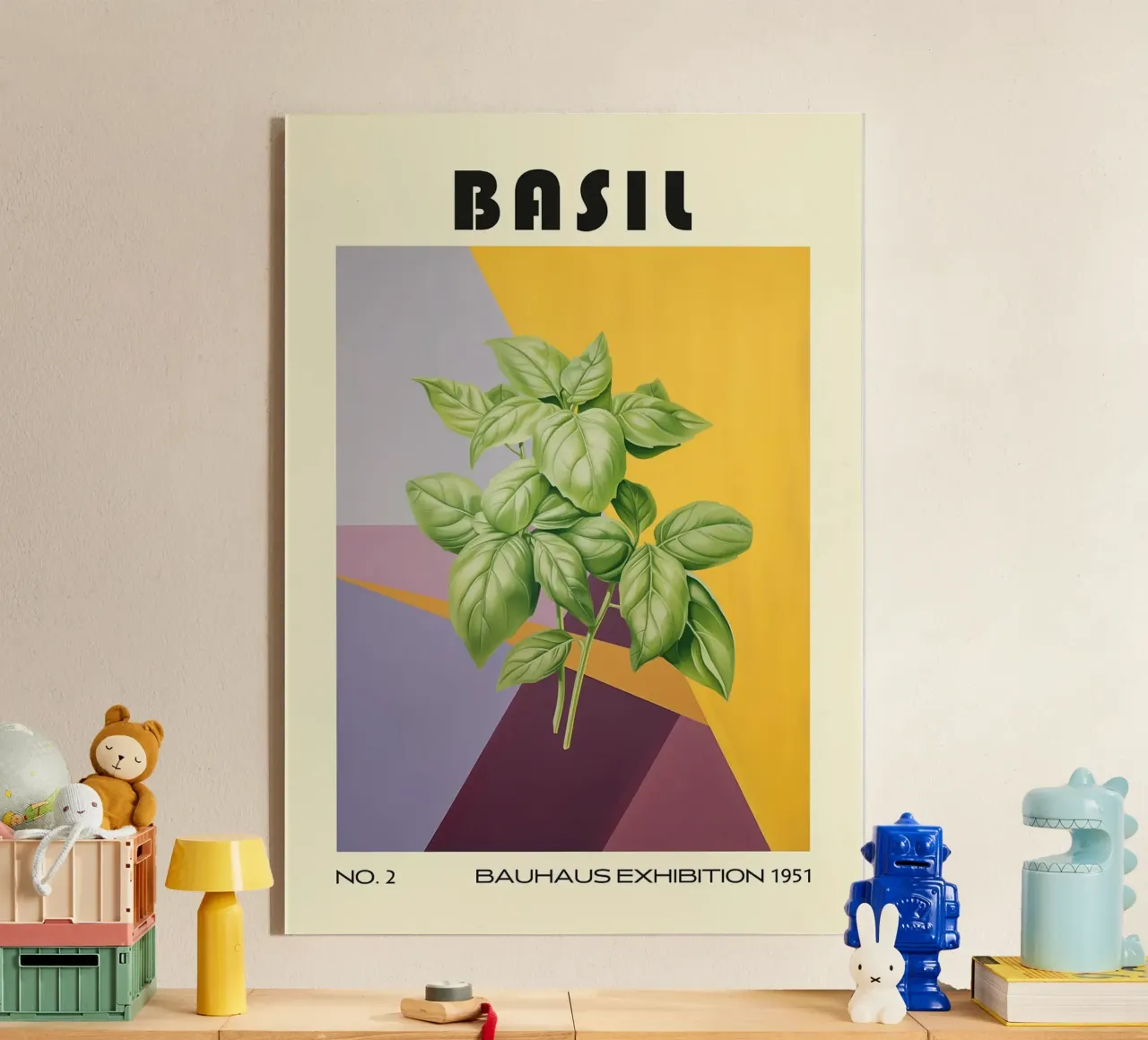 Basilico Cucina a base di erbe del metà del secolo plexiglass da kakaka