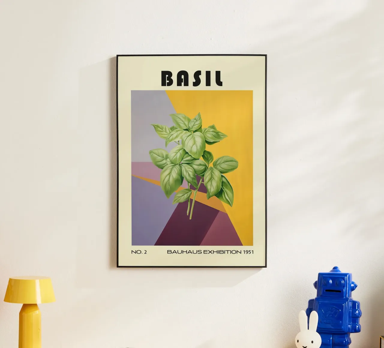 Basilico Cucina a base di erbe del metà del secolo alluminio dibond da kakaka