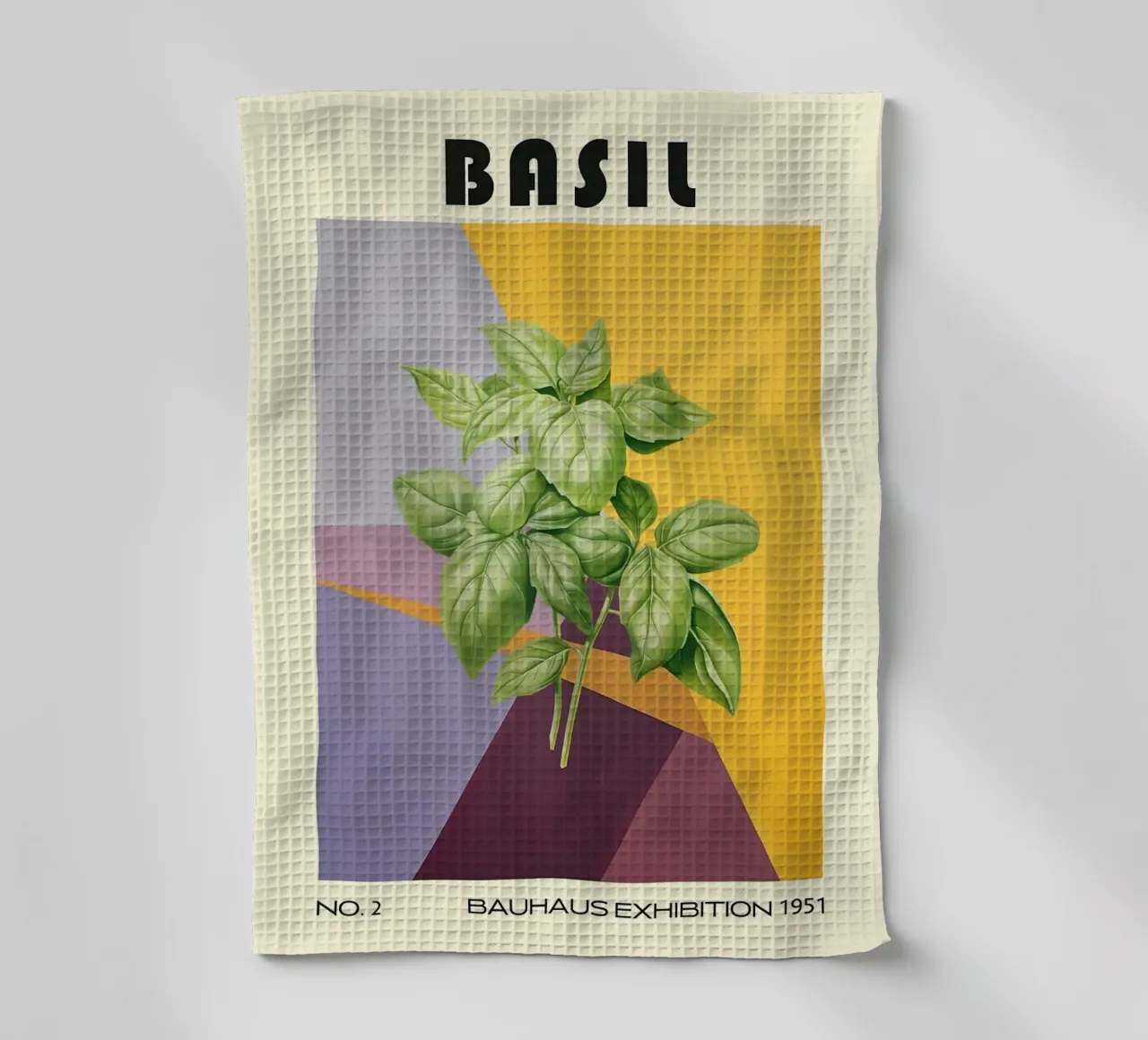 Basilico Cucina a base di erbe del metà del secolo canovaccio da cucina da kakaka