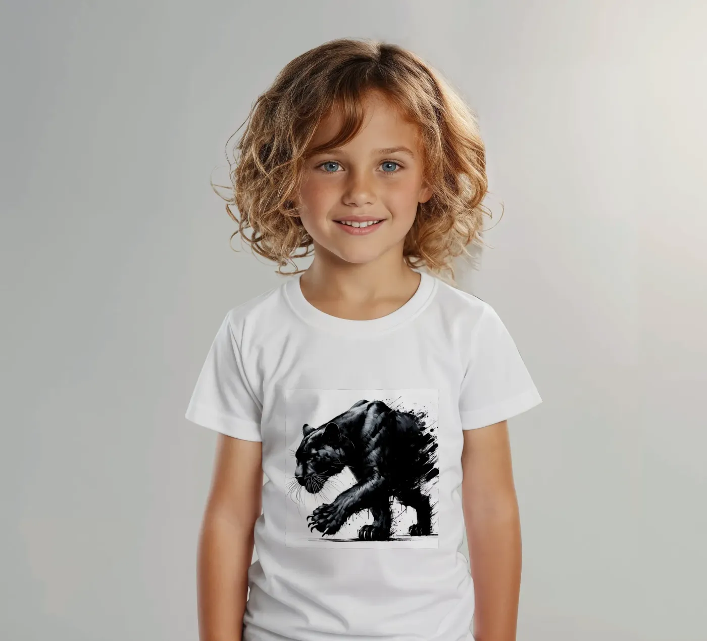 PANTERA NERA INAFFERRABILE t-shirt bambini da ARTOMATIC