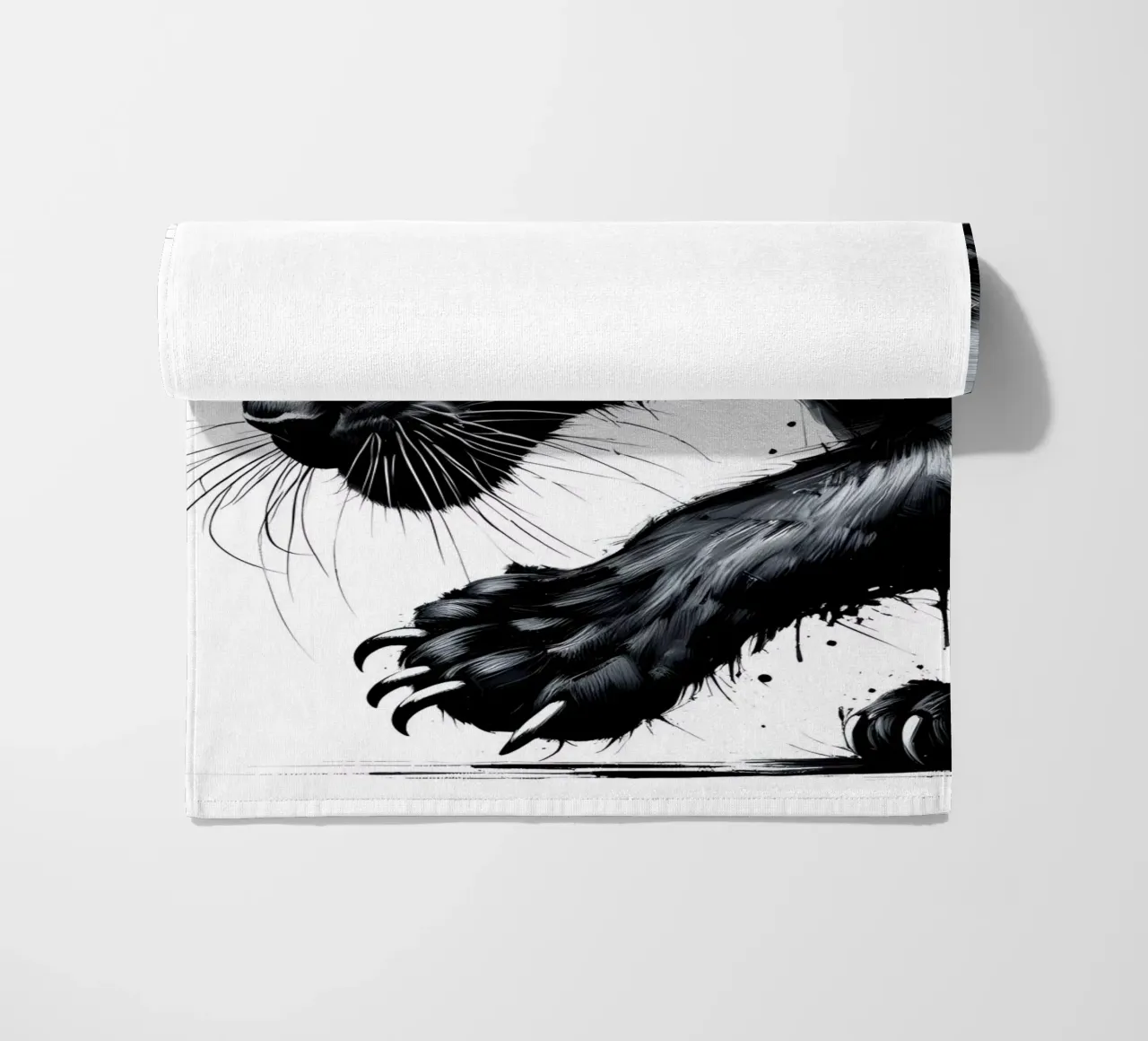 PANTERA NERA INAFFERRABILE telo mare da ARTOMATIC