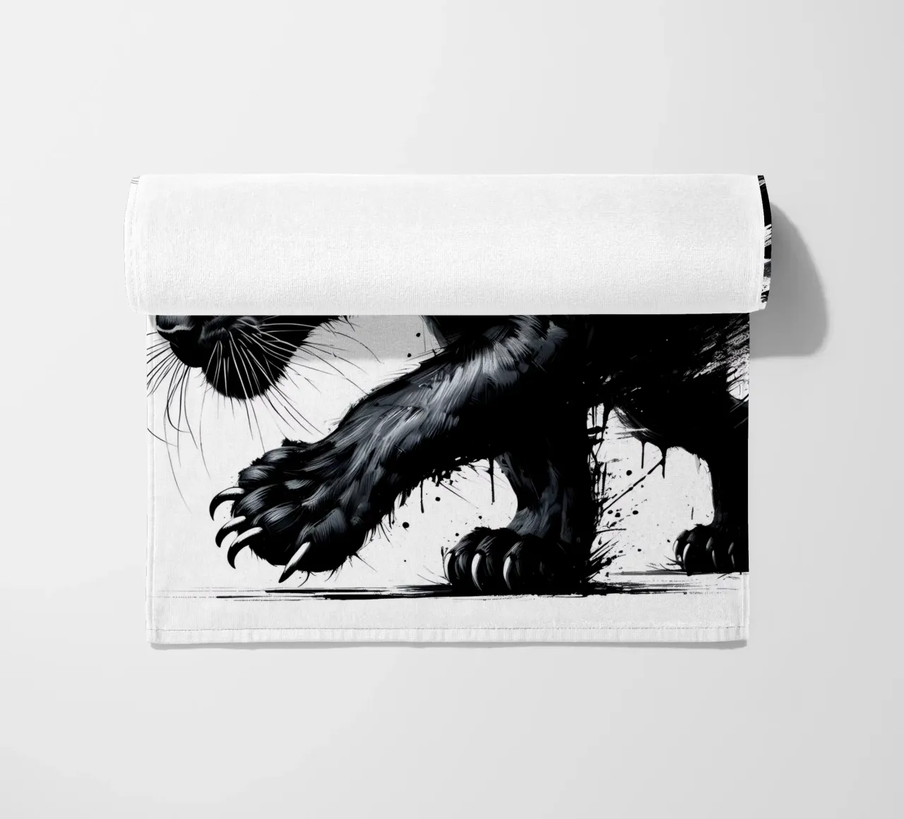 PANTERA NERA INAFFERRABILE telo mare da ARTOMATIC