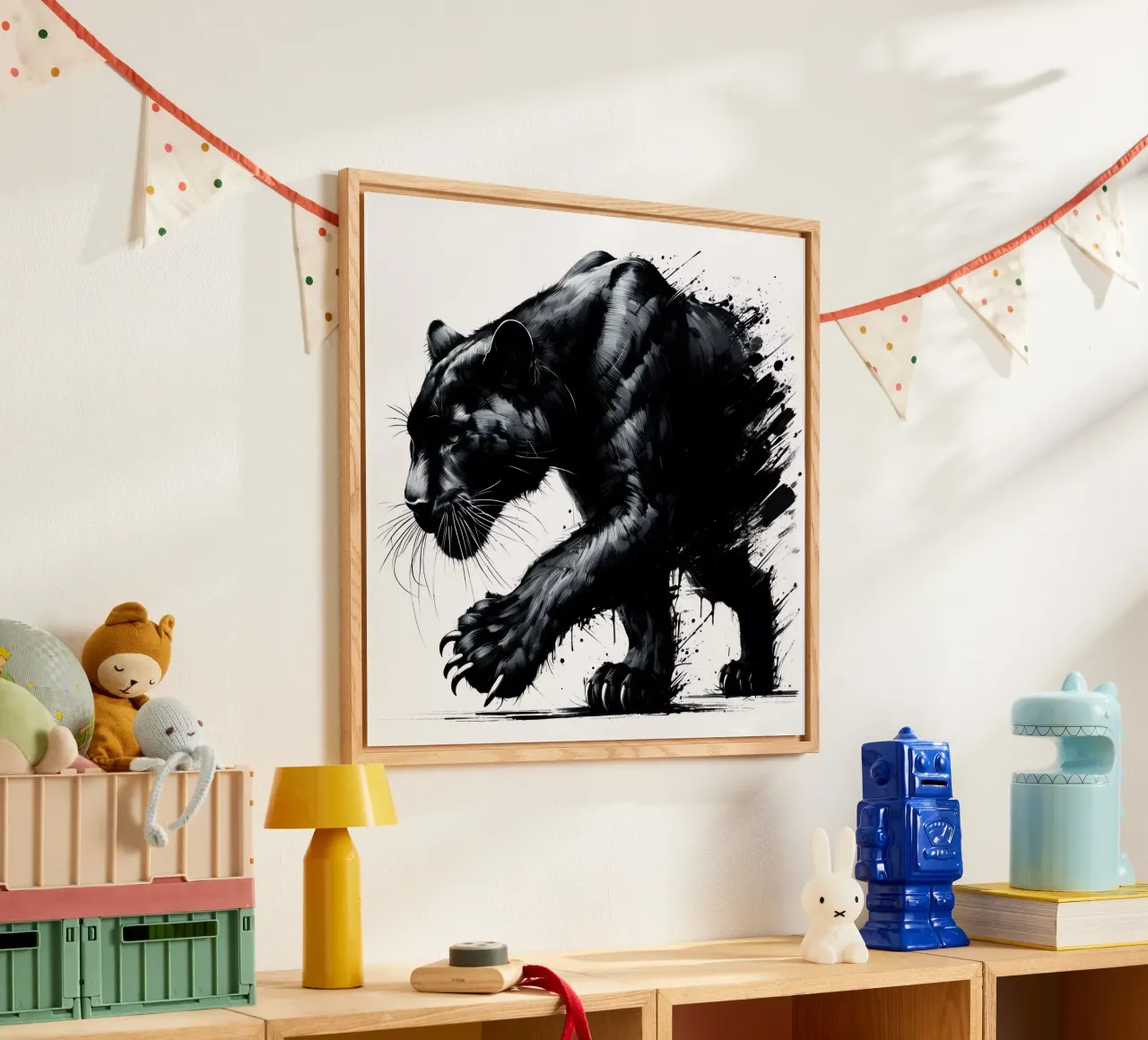 PANTERA NERA INAFFERRABILE plexiglass da ARTOMATIC