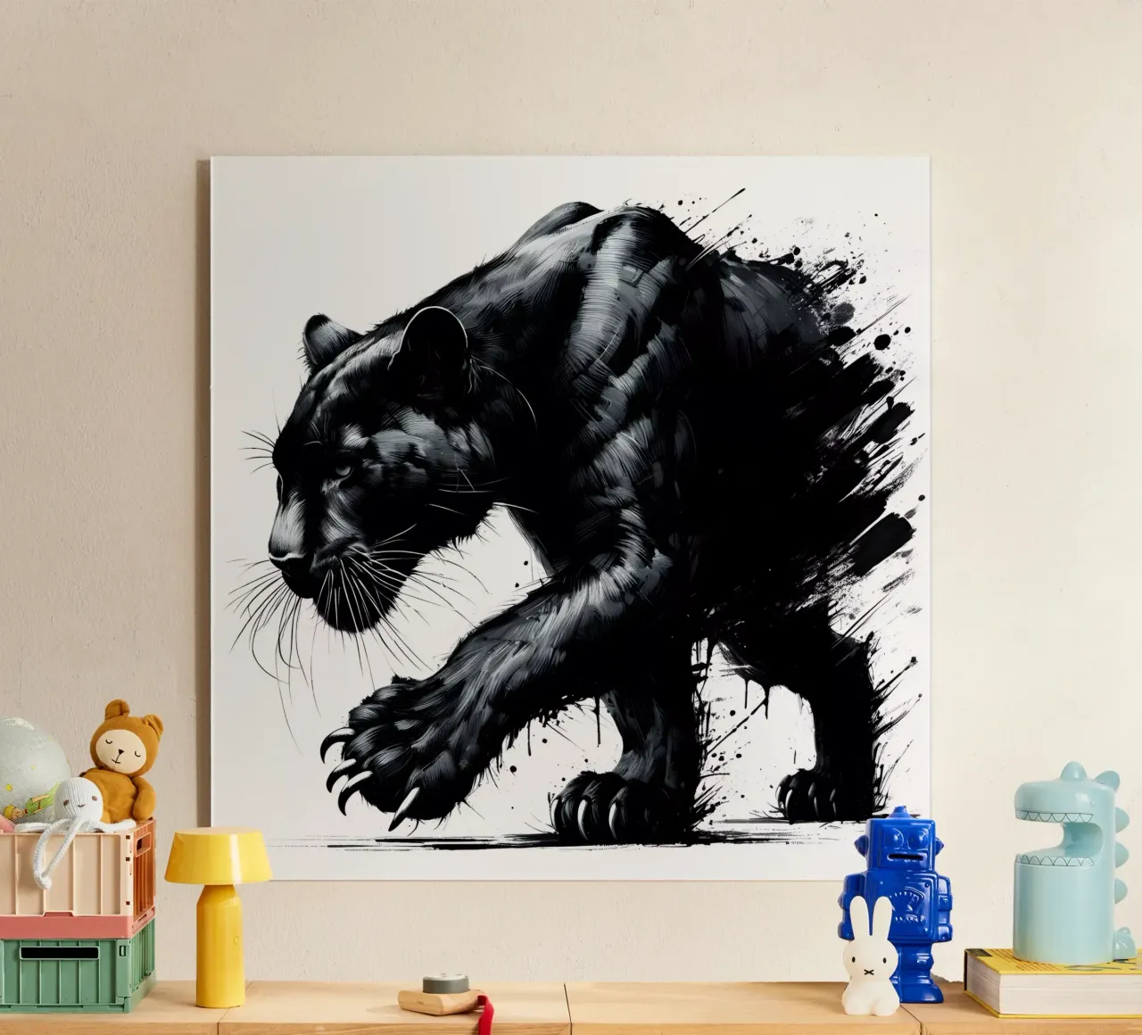 PANTERA NERA INAFFERRABILE plexiglass da ARTOMATIC