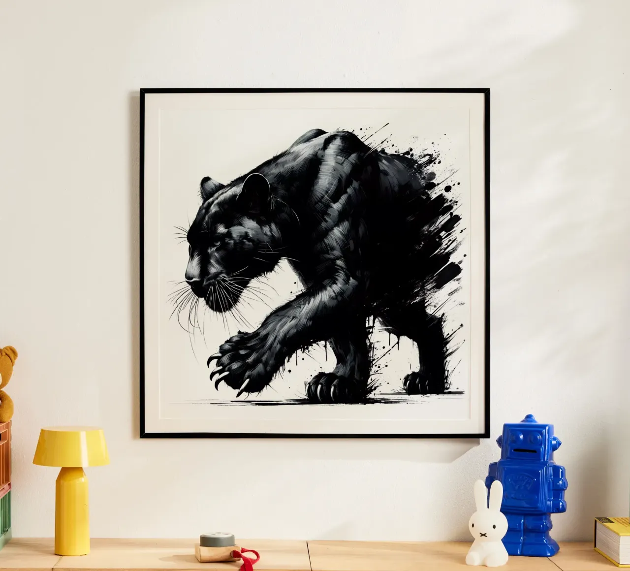 ELUSIVE BLACK PANTHER poster by ARTOMATIC