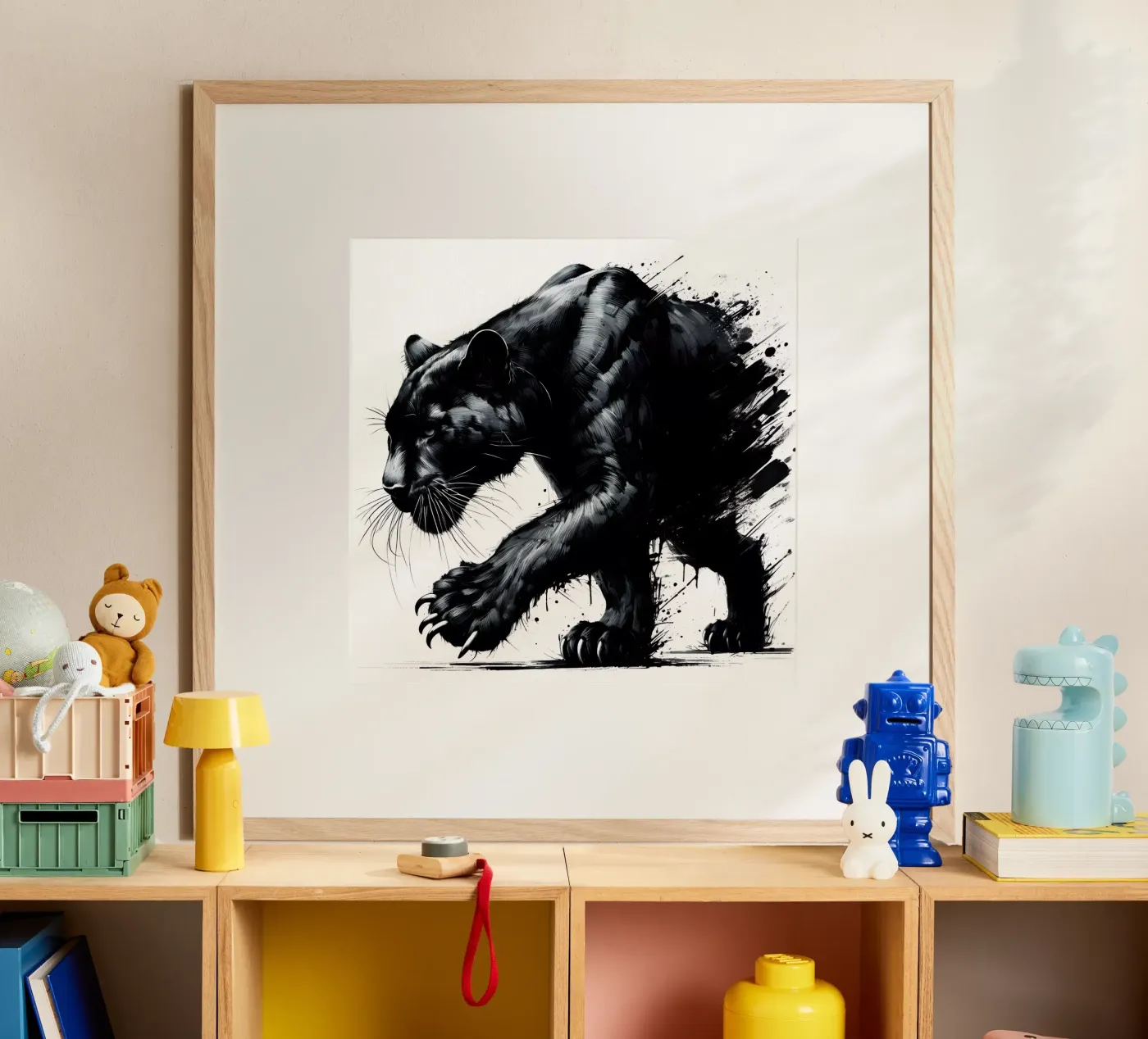 PANTERA NERA INAFFERRABILE poster da ARTOMATIC