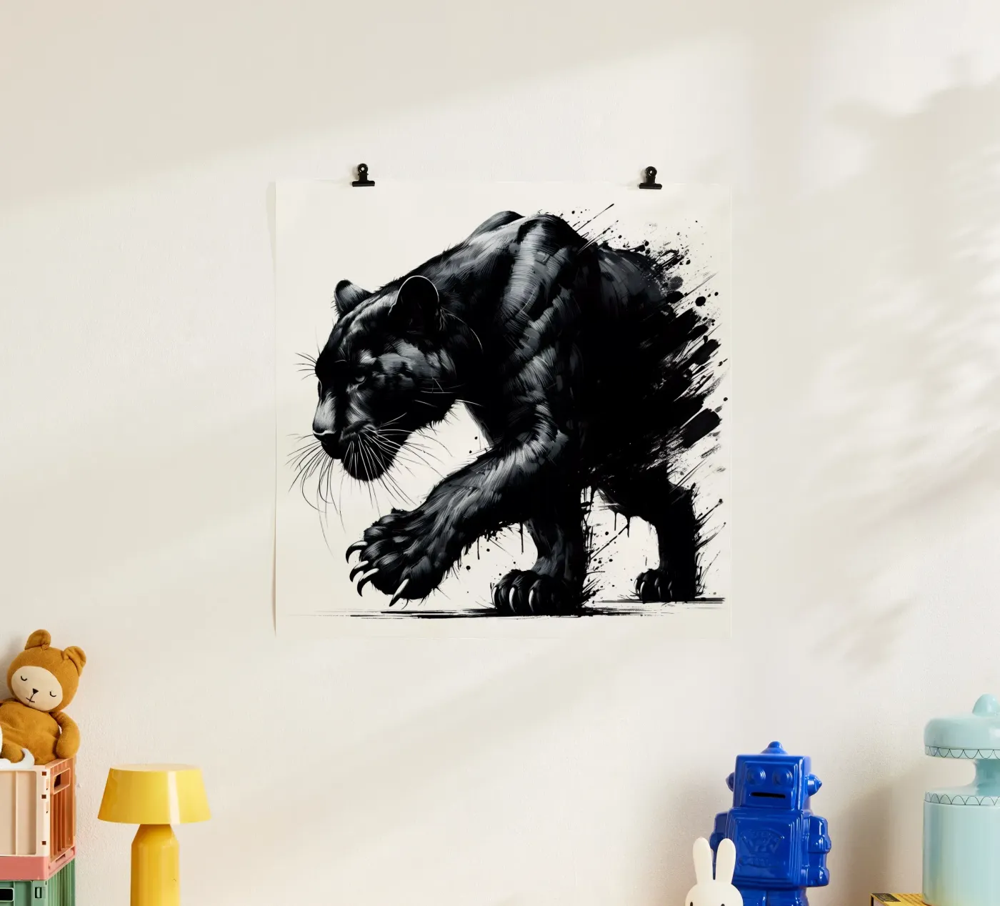 PANTERA NERA INAFFERRABILE poster da ARTOMATIC