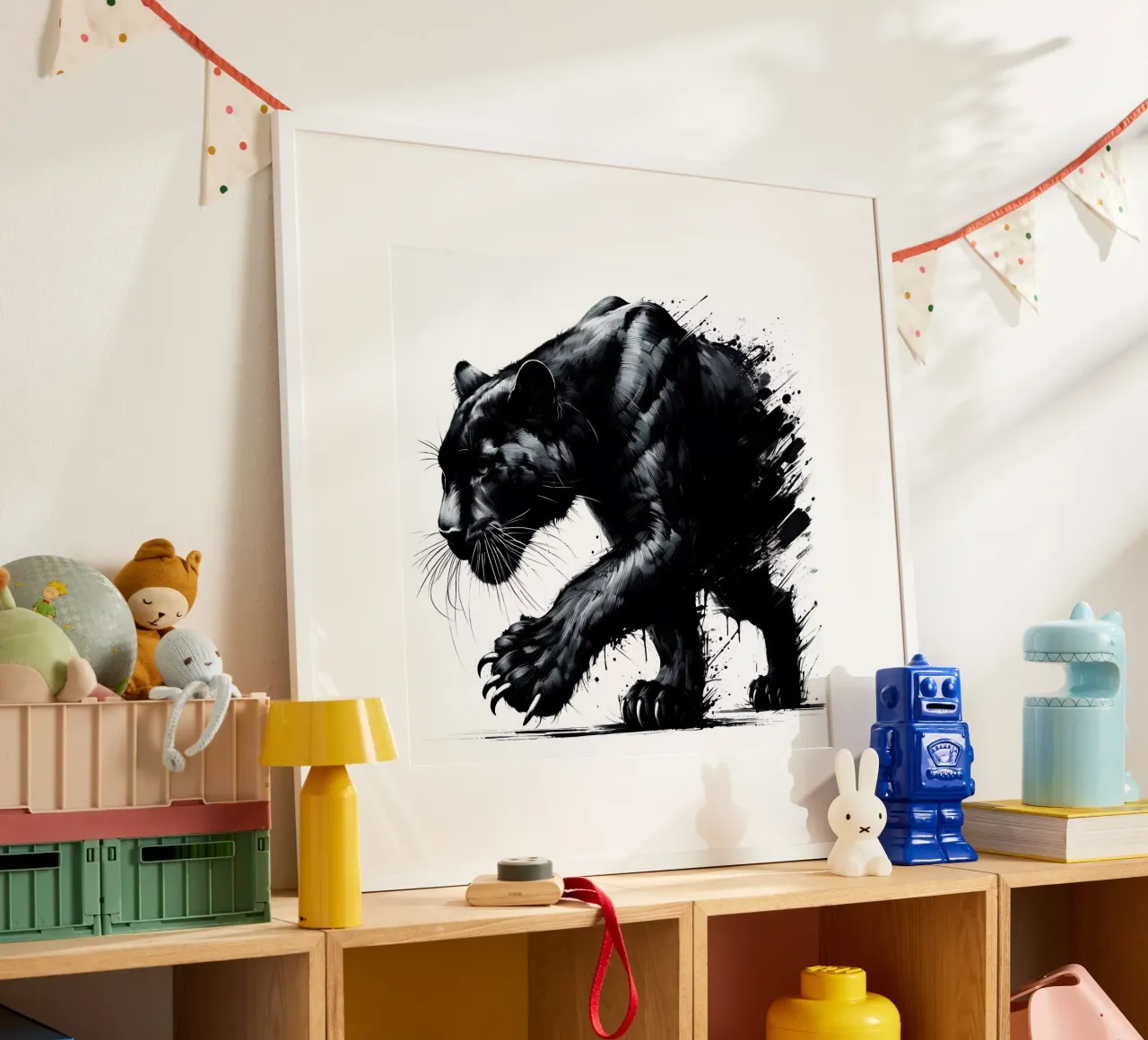 ELUSIVE BLACK PANTHER poster by ARTOMATIC