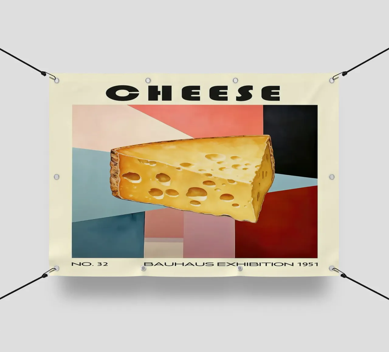 Formaggio Cucina di metà secolo telo in pvc da kakaka