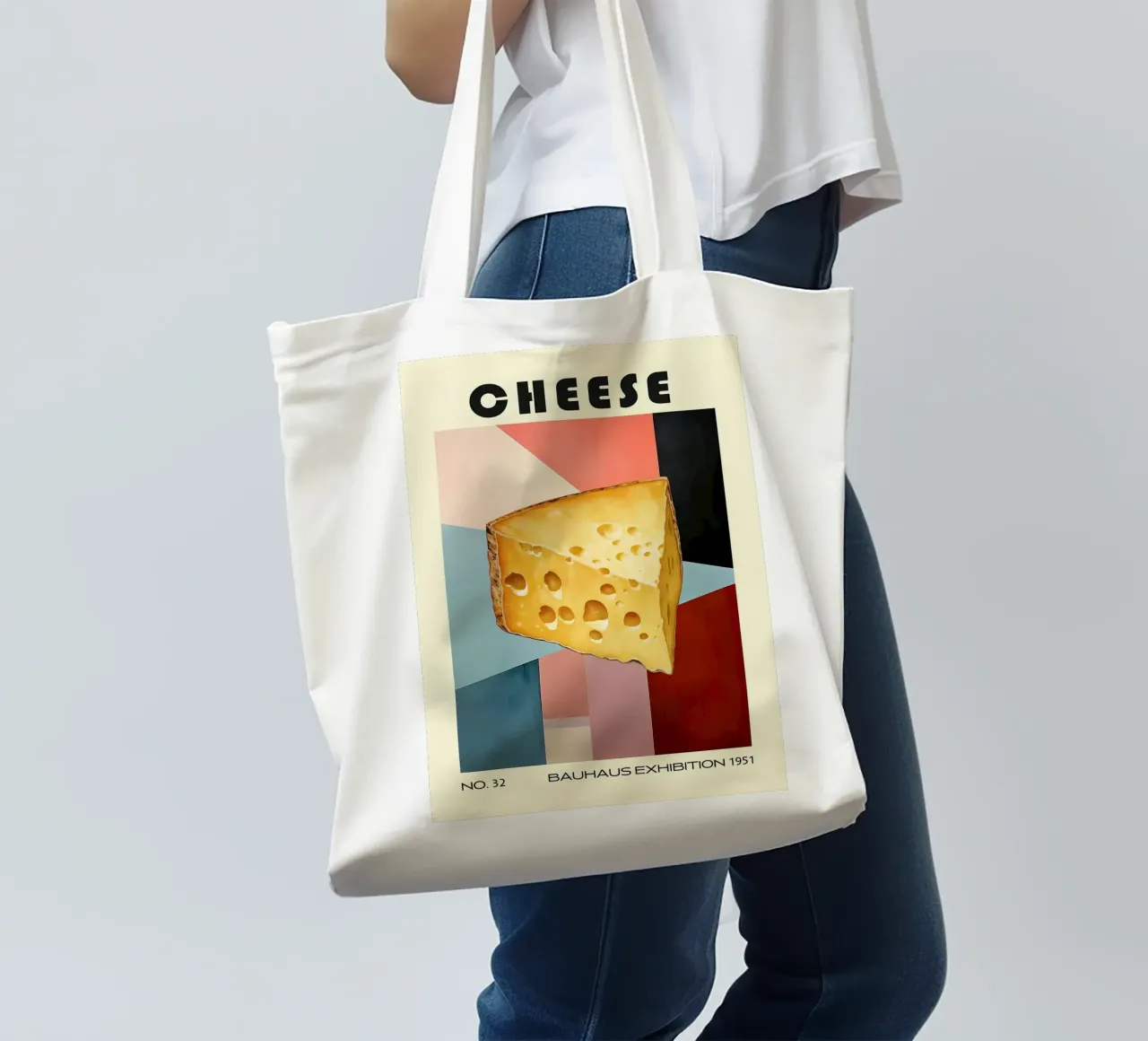 Formaggio Cucina di metà secolo borsa in juta da kakaka