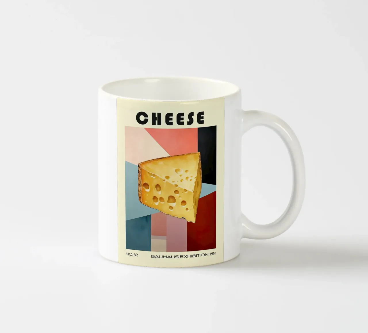 Formaggio Cucina di metà secolo tazza in ceramica da kakaka