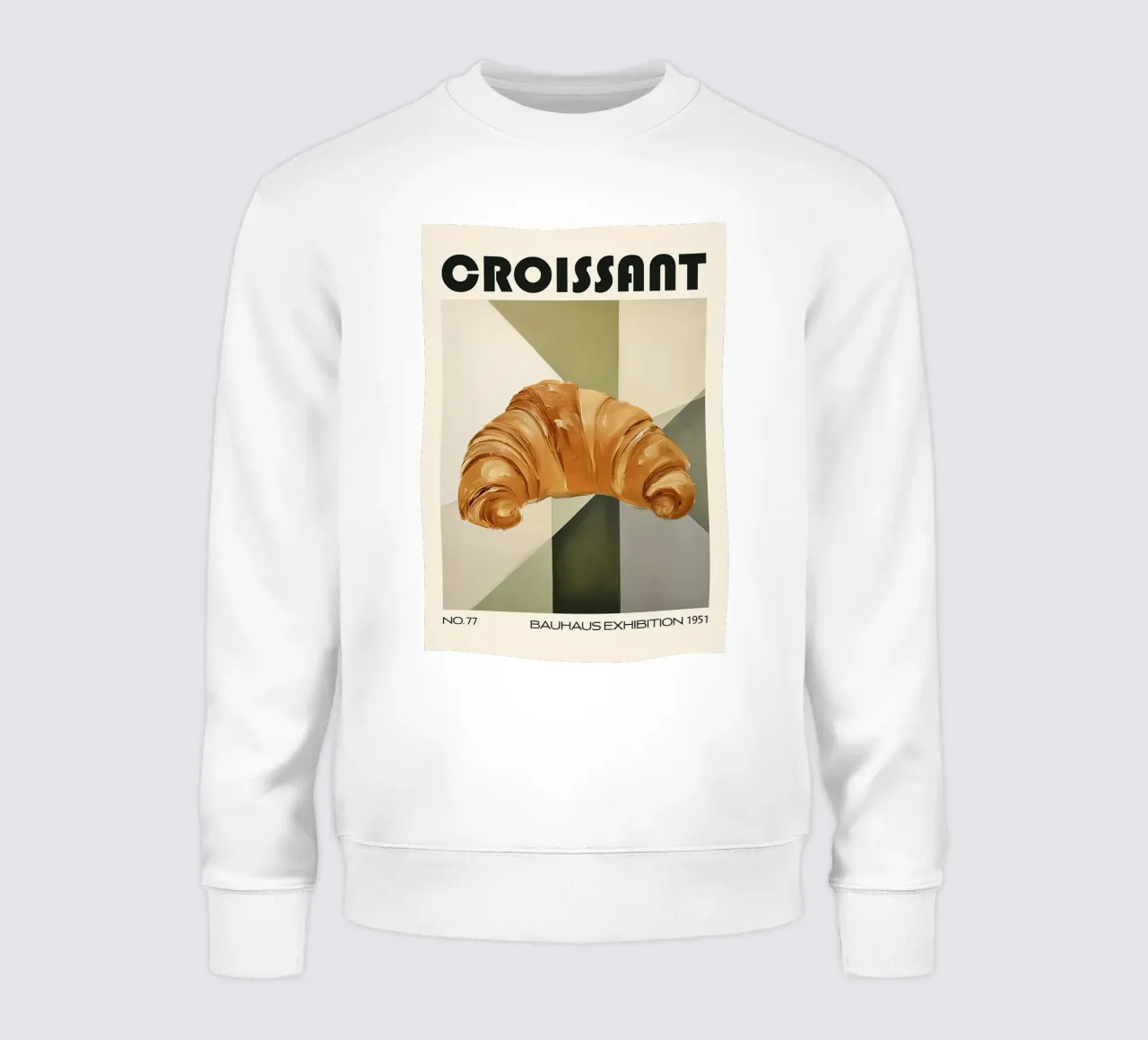 Croissant Bauhaus metà secolo felpa da kakaka