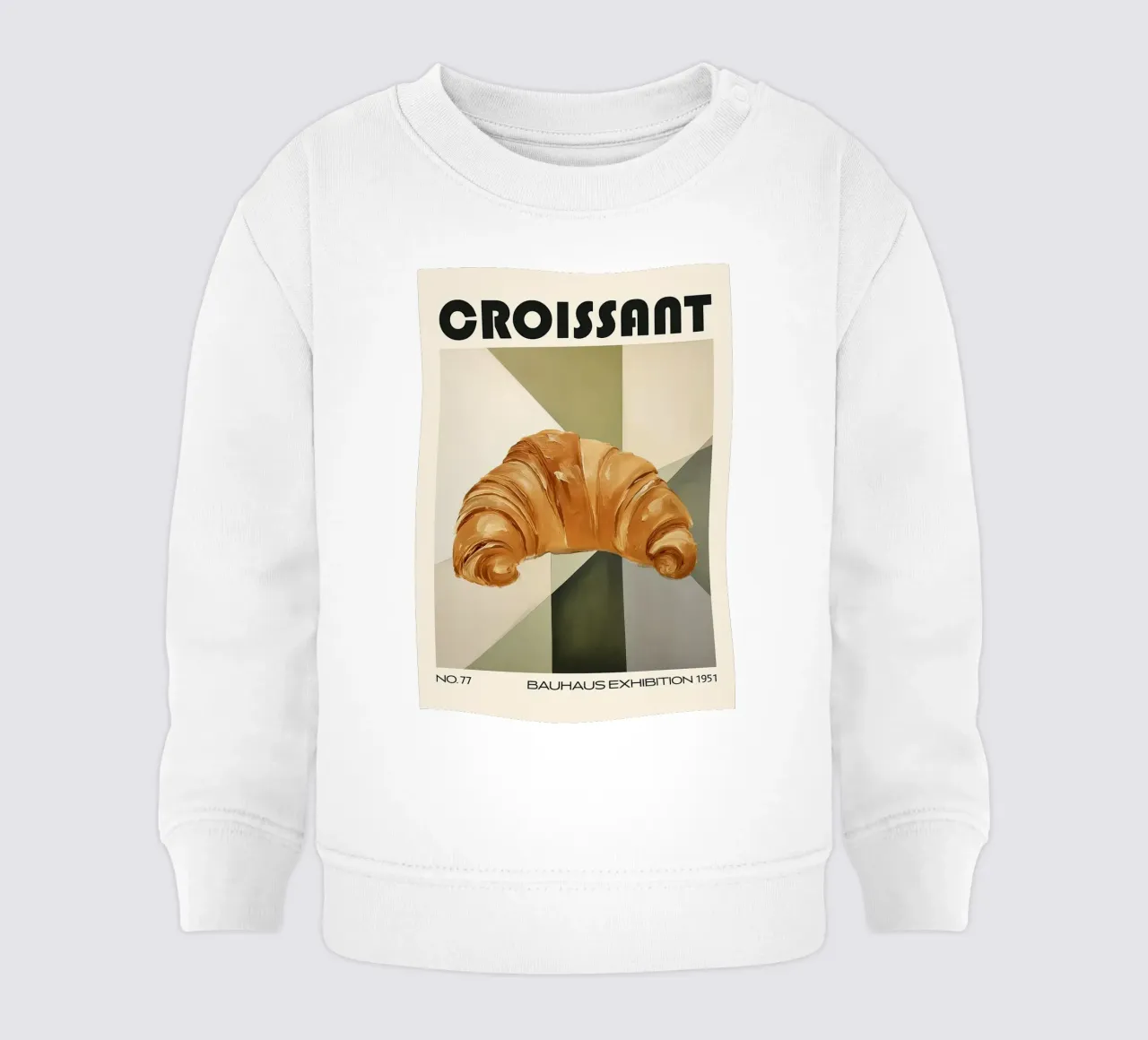 Croissant Bauhaus metà secolo felpa neonato da kakaka