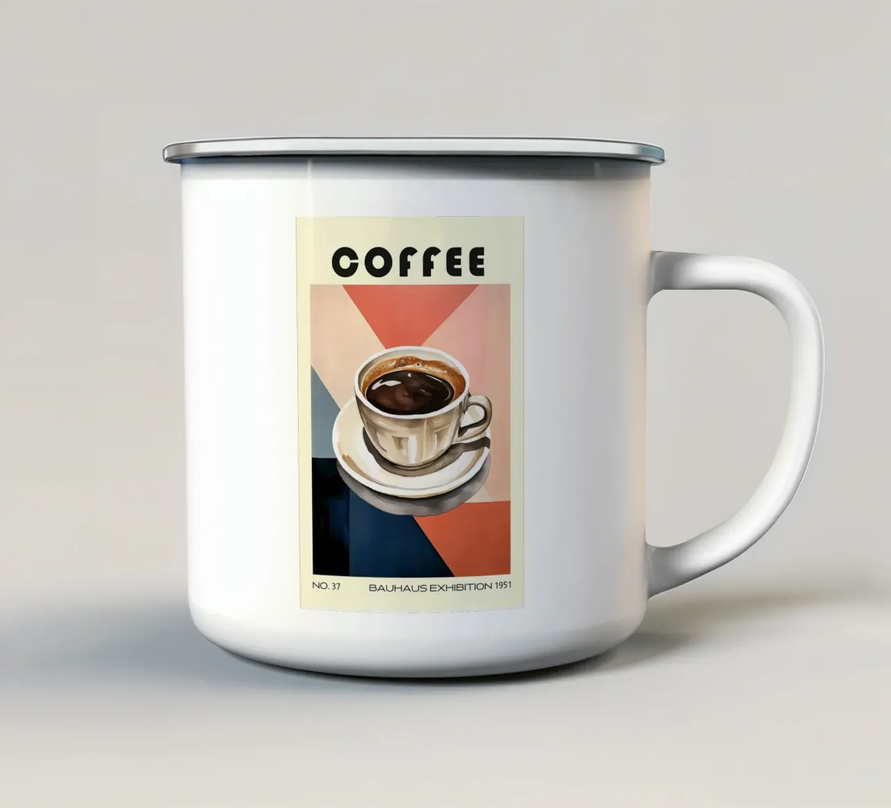 Caffè Bauhaus Cafe Cucina tazza in smalto da kakaka