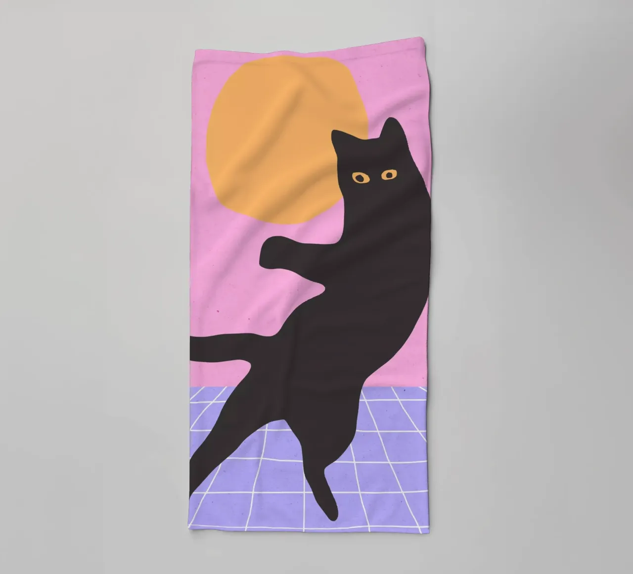 Disco Cat asciugamano da bagno da Kim Hubball Studio