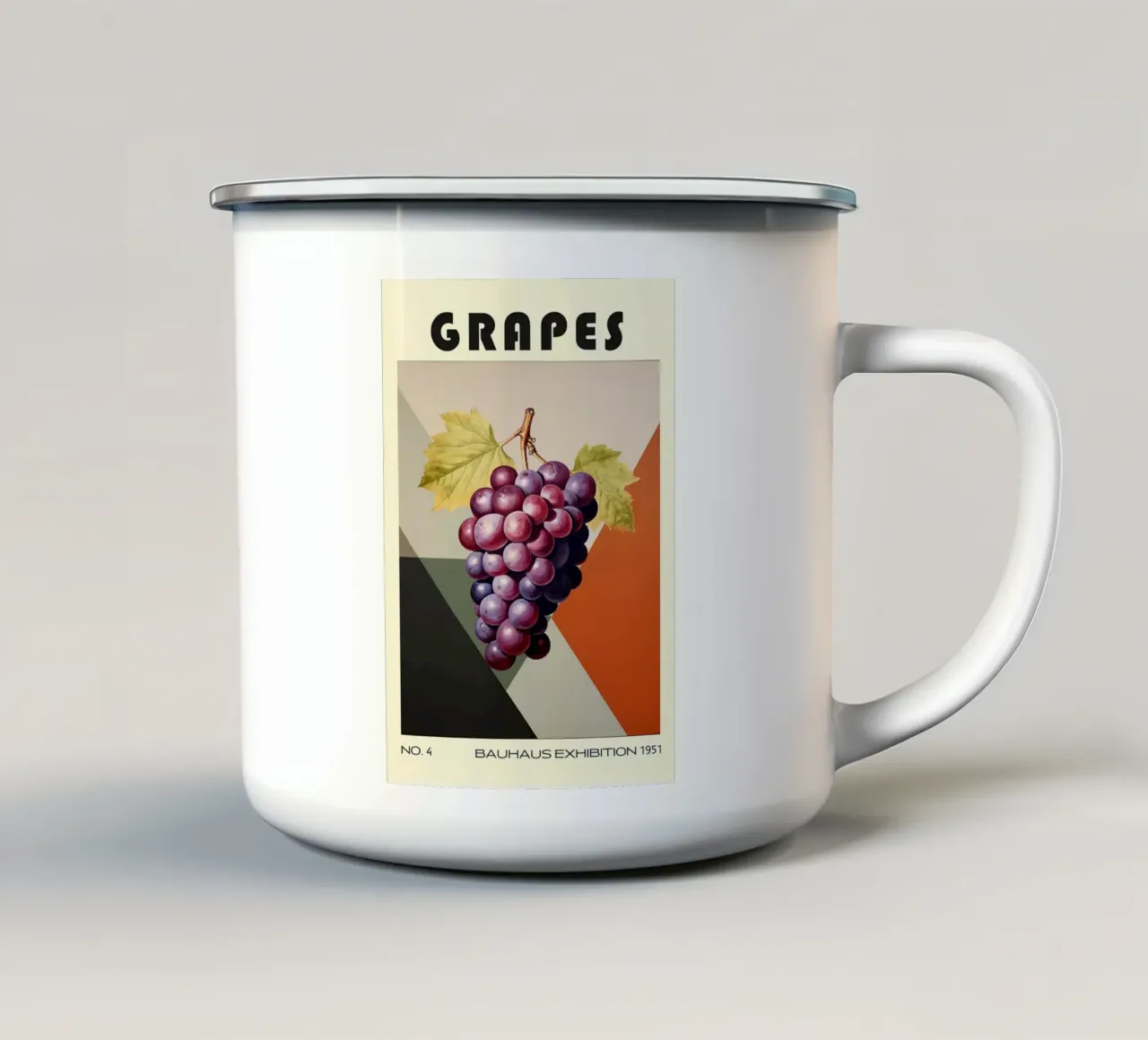 Uva Cucina da frutta del Medioevo tazza in smalto da kakaka