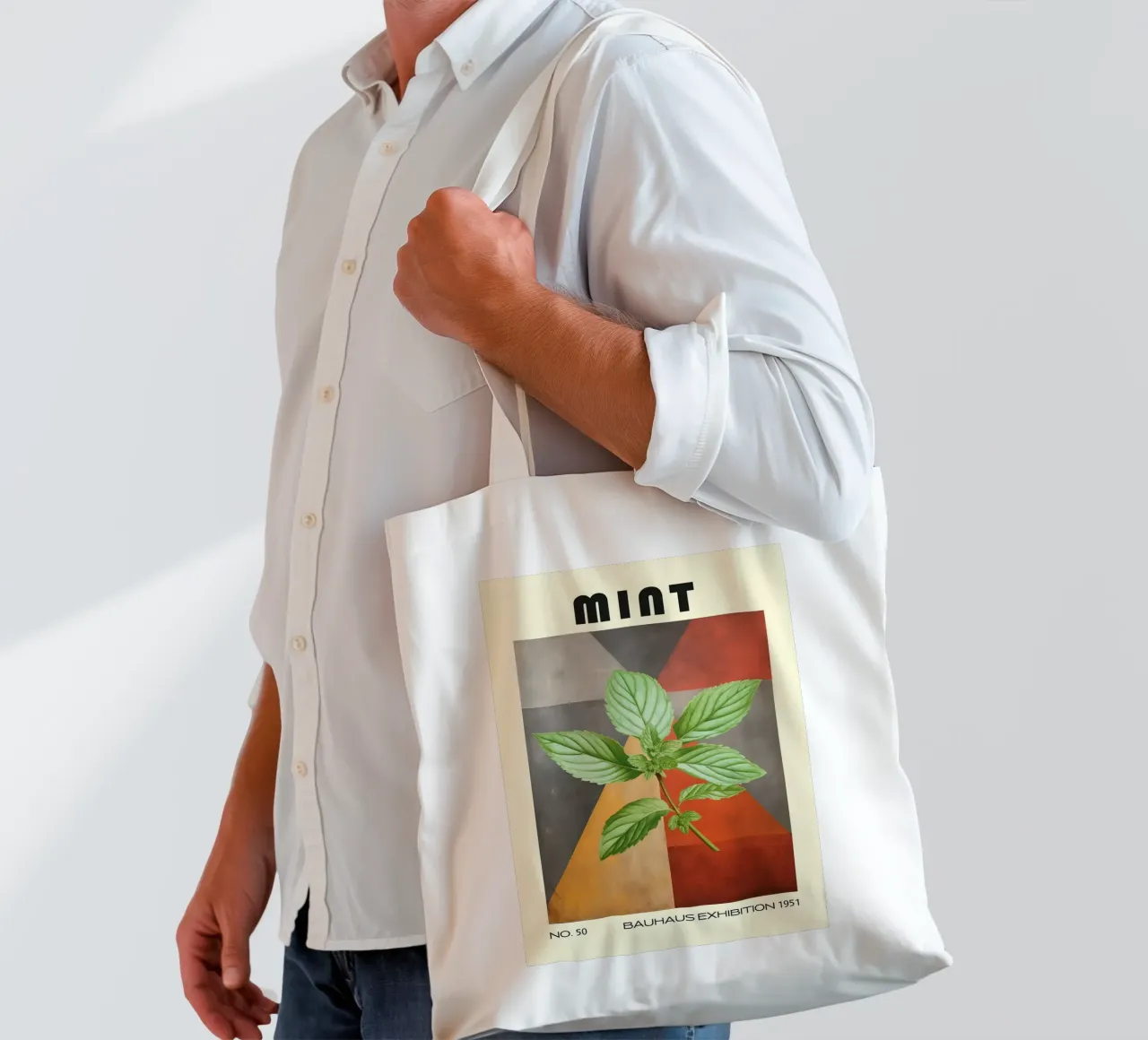 Cucina a base di erbe aromatiche di metà secolo borsa in juta da kakaka
