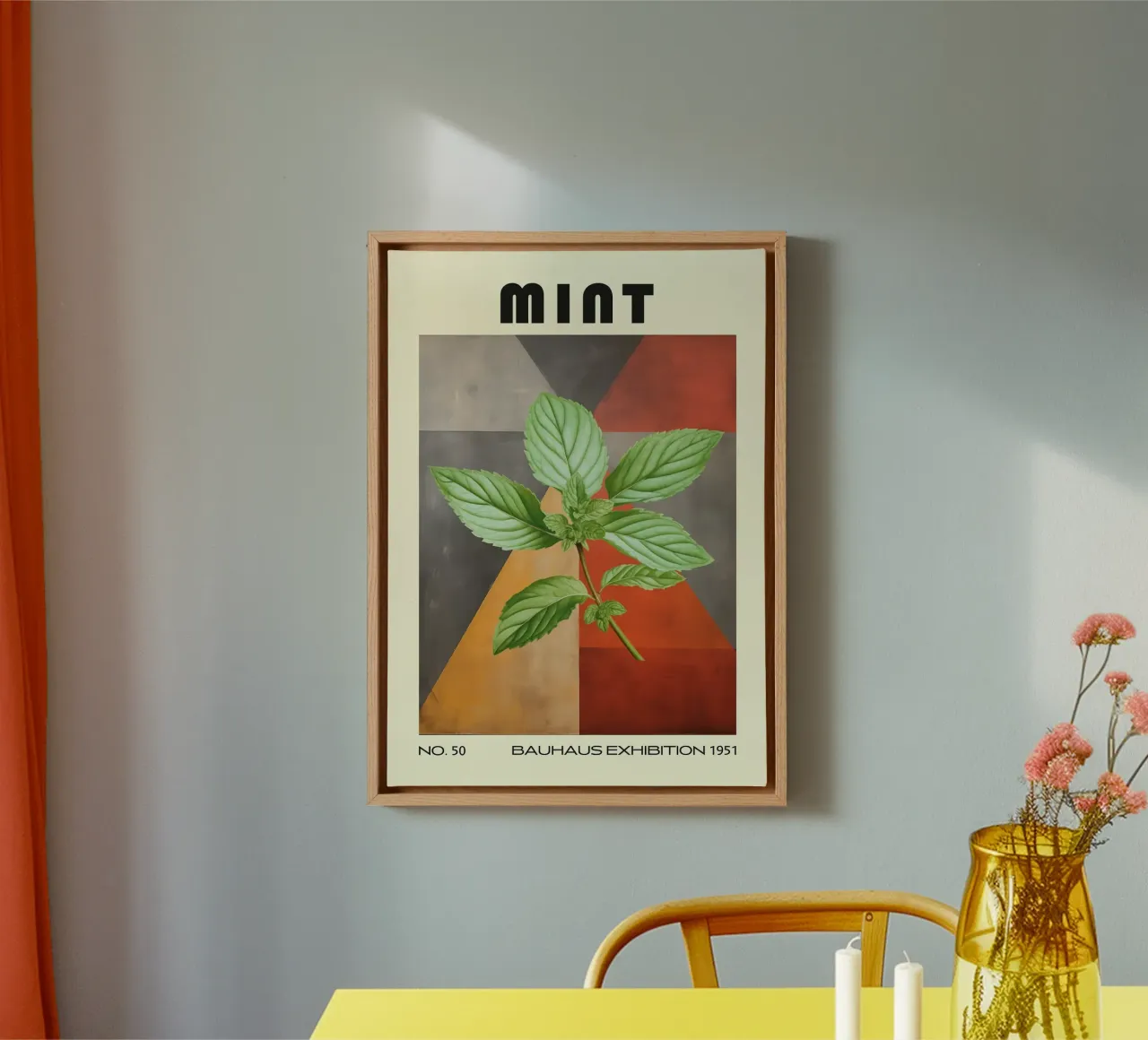 Cucina a base di erbe aromatiche di metà secolo tela da kakaka