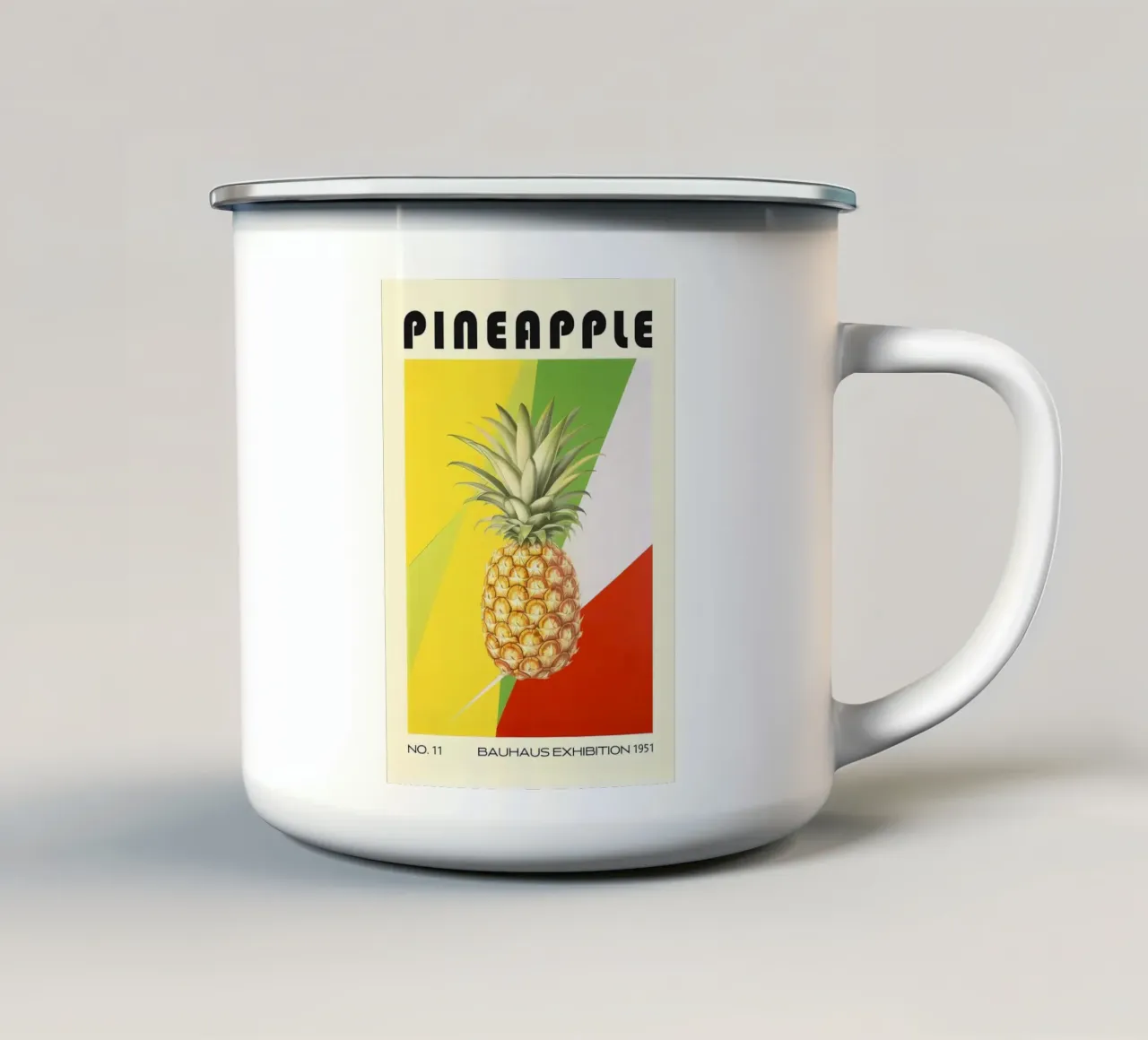 Cucina ananas del Medioevo tazza in smalto da kakaka
