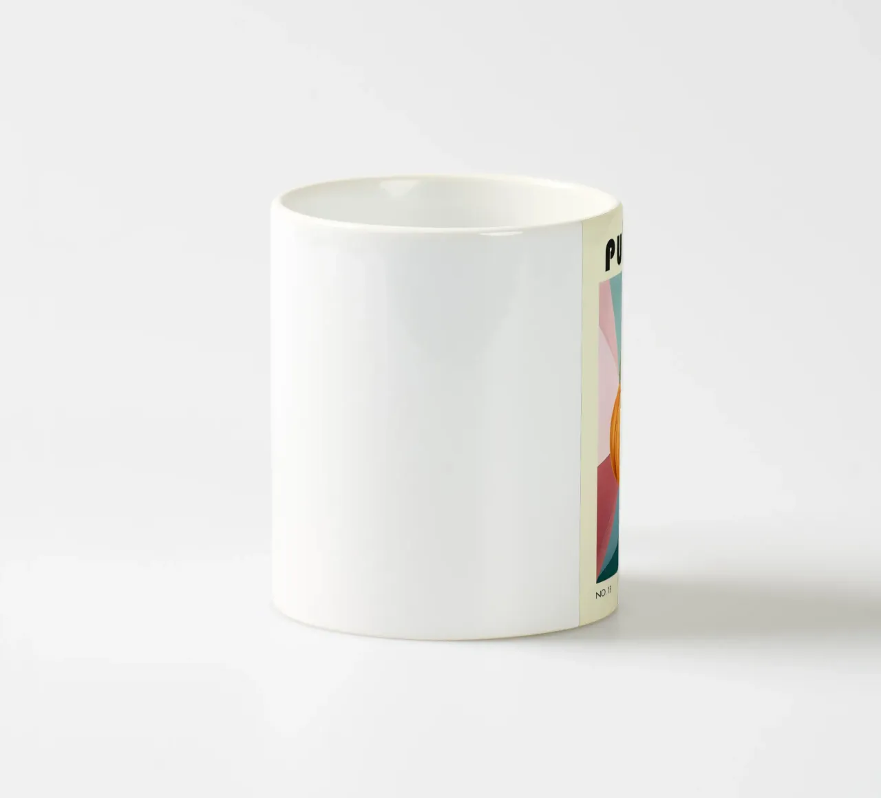 Cucina Bauhaus a forma di zucca, metà del secolo scorso tazza in ceramica da kakaka