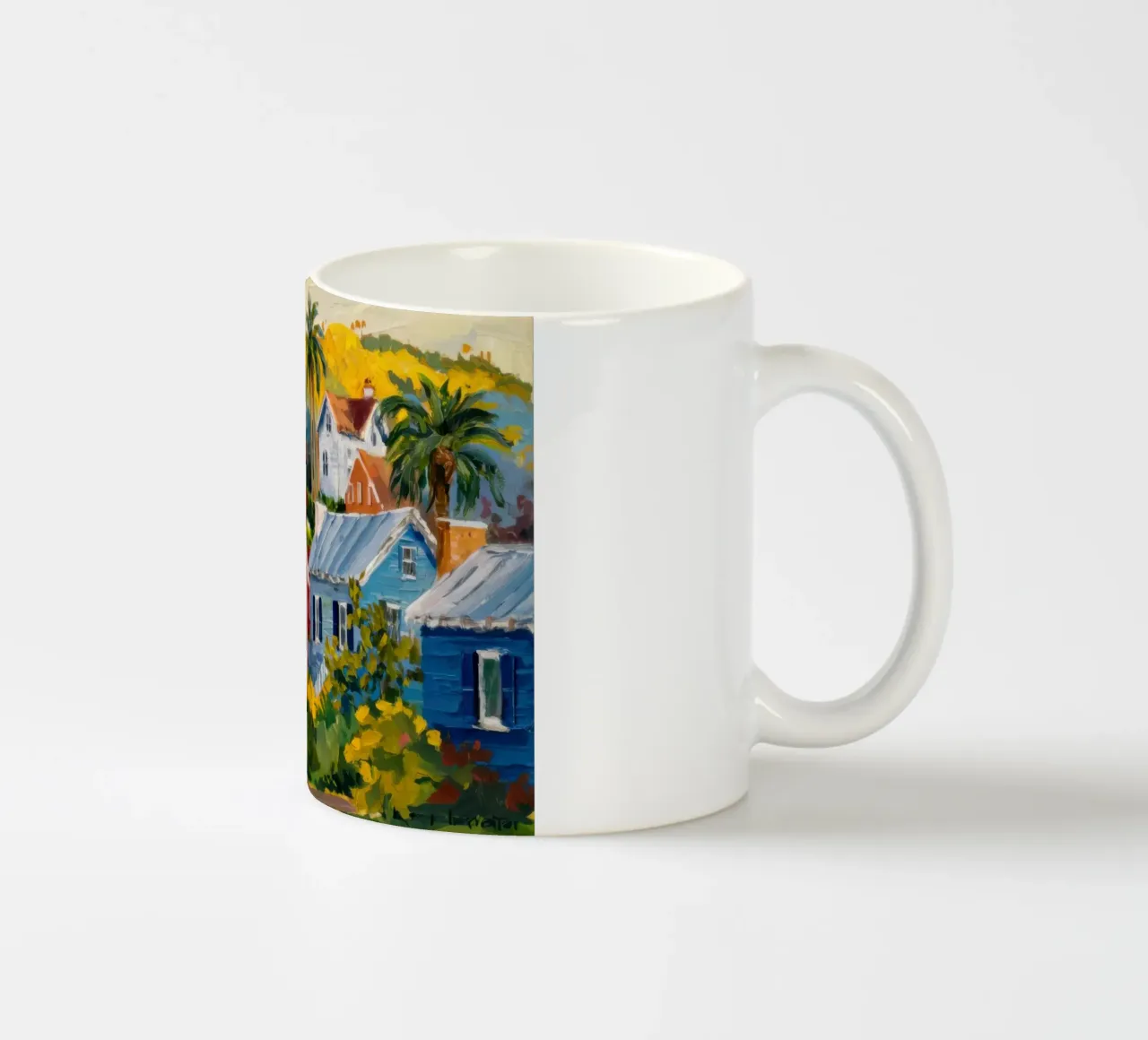 Patchwork del villaggio di Hillside tazza in ceramica da Angkasa Mist
