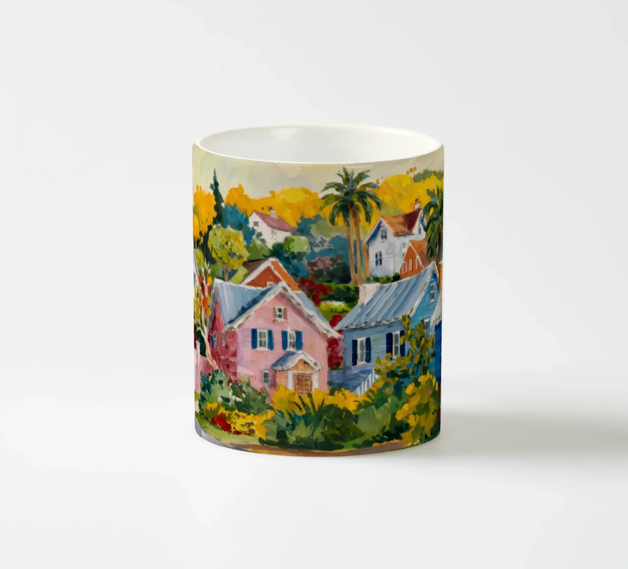 Patchwork del villaggio di Hillside tazza in ceramica da Angkasa Mist
