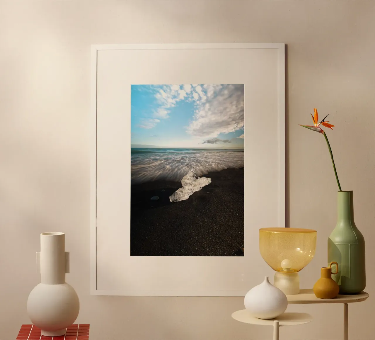 Blocco di ghiaccio sulla Diamond Beach poster da Fjöllart
