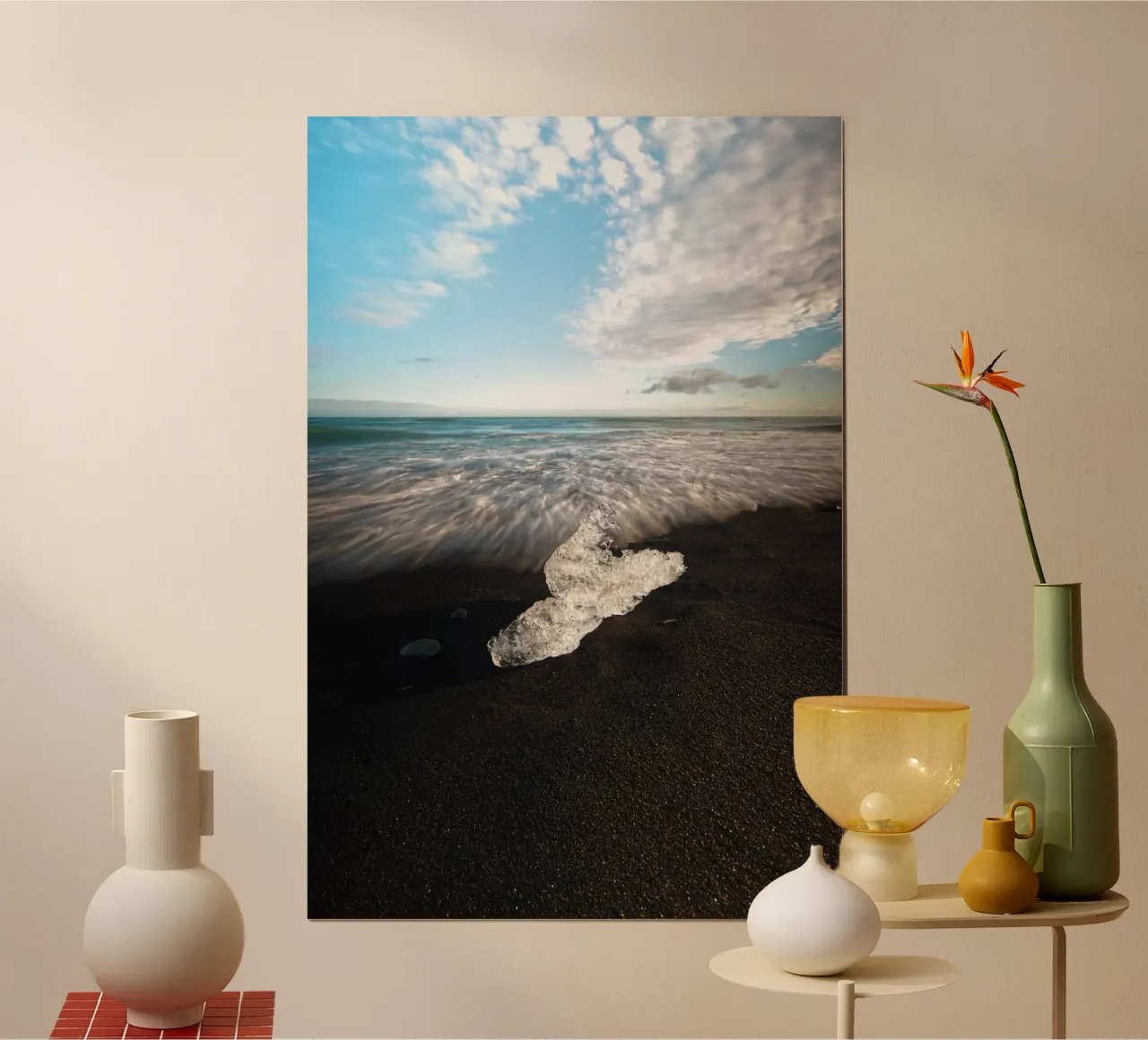 Blocco di ghiaccio sulla Diamond Beach poster da Fjöllart