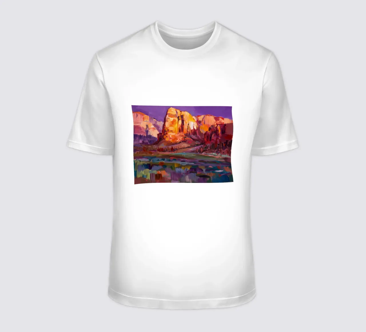 Violet Canyon schaduwen t-shirt van Angkasa Mist