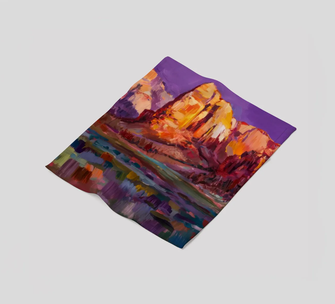 Violet Canyon schaduwen fleecedeken van Angkasa Mist