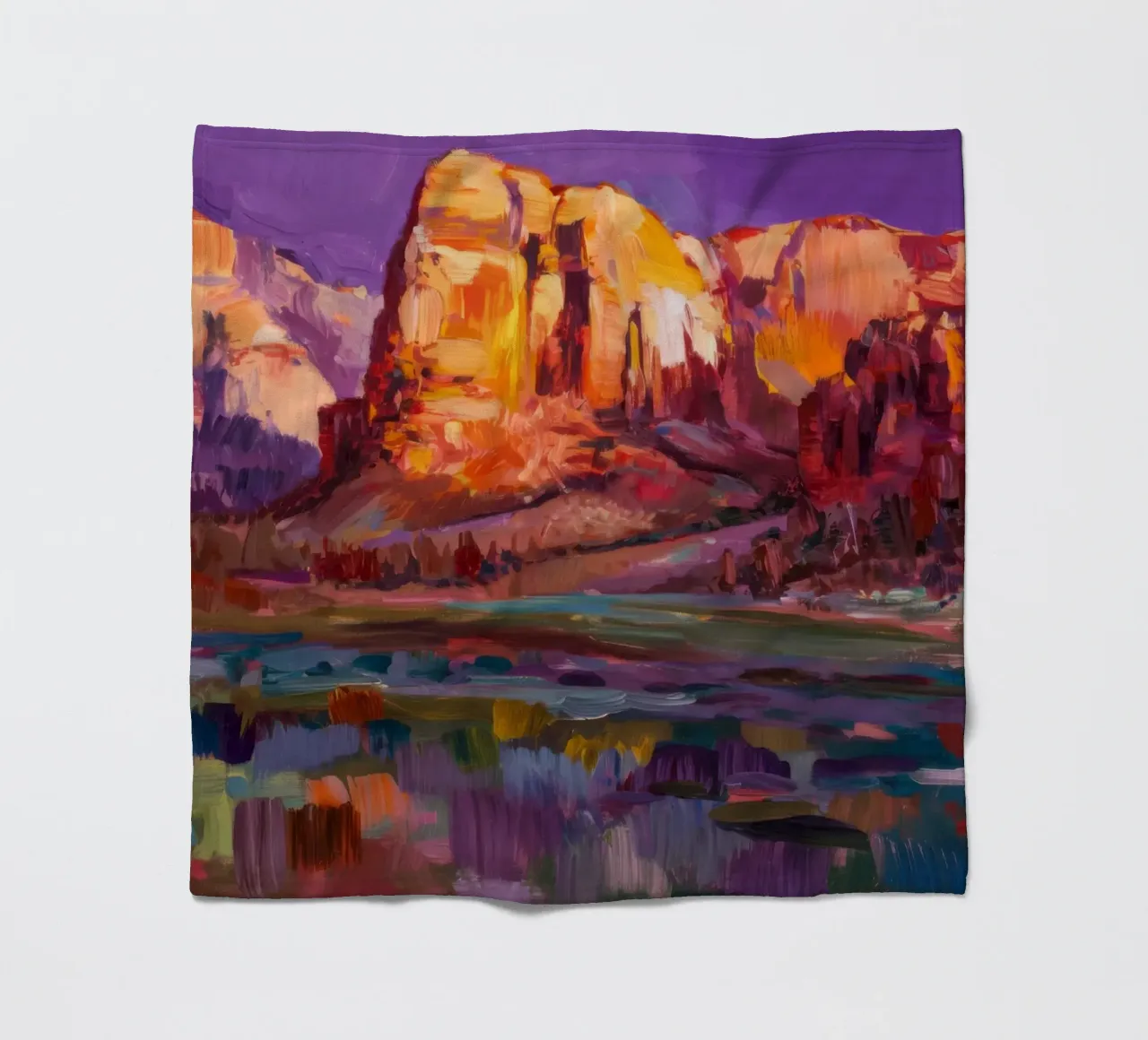Violet Canyon schaduwen fleecedeken van Angkasa Mist