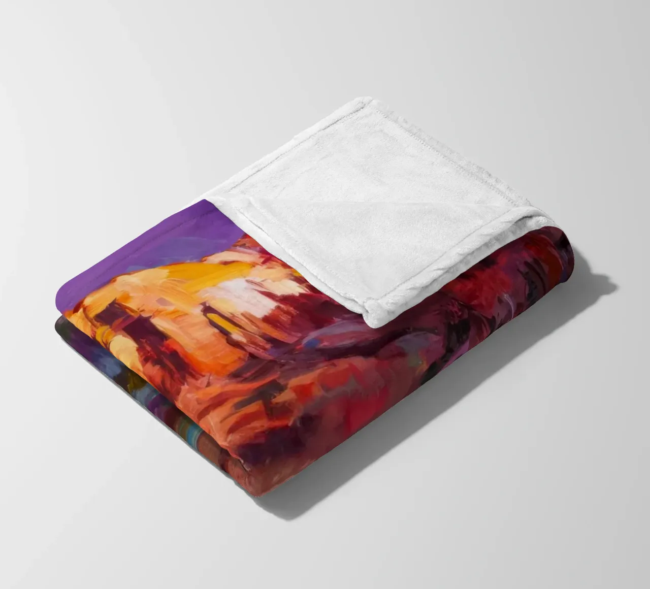 Violet Canyon schaduwen fleecedeken van Angkasa Mist