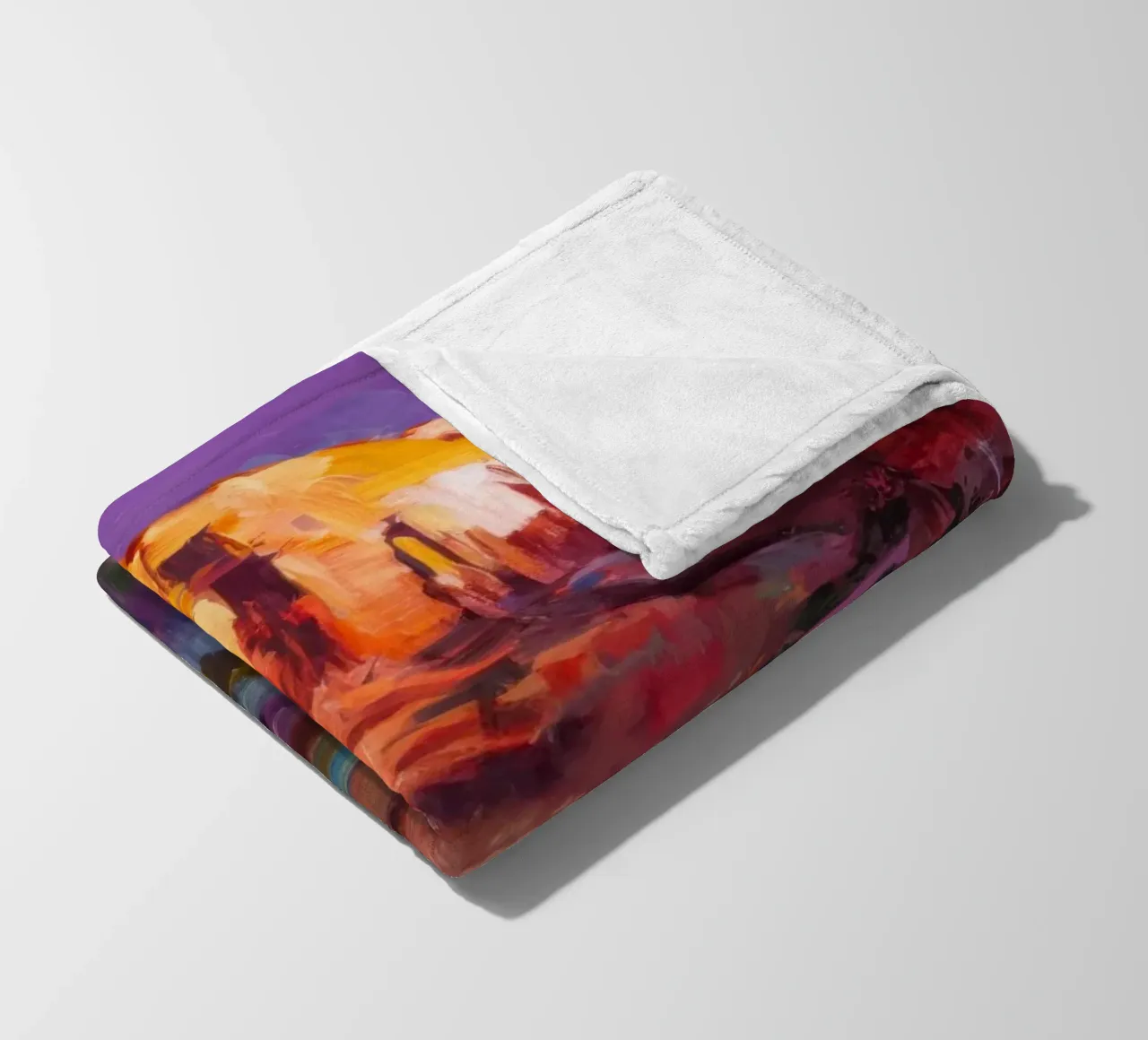 Violet Canyon schaduwen fleecedeken van Angkasa Mist