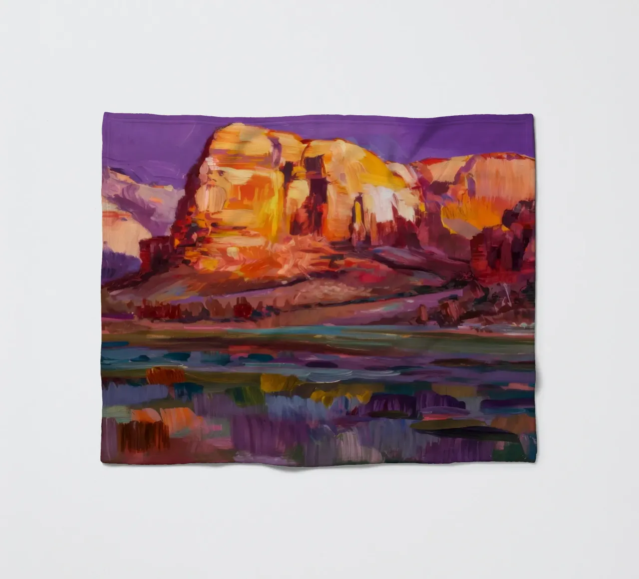 Violet Canyon schaduwen fleecedeken van Angkasa Mist