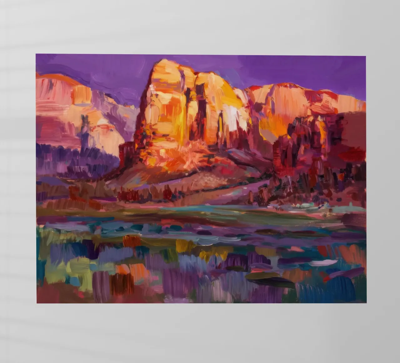 Violet Canyon schaduwen backlit folie van Angkasa Mist