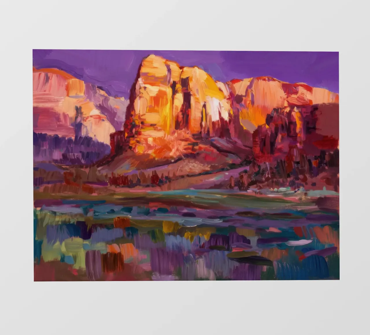 Violet Canyon schaduwen backlit folie van Angkasa Mist