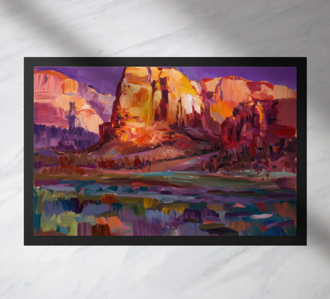 Violet Canyon schaduwen deurmat van Angkasa Mist