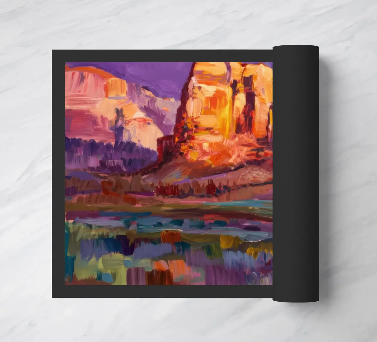 Violet Canyon schaduwen deurmat van Angkasa Mist