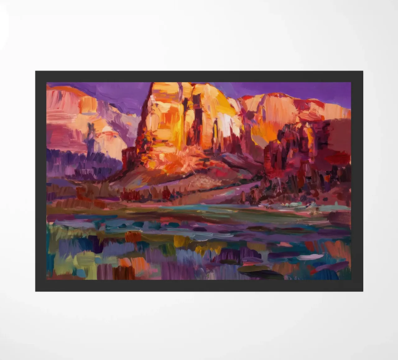 Violet Canyon schaduwen deurmat van Angkasa Mist