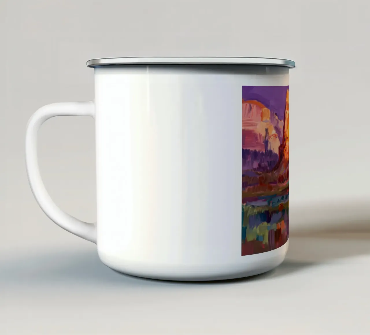 Ombre del Canyon Viola tazza in smalto da Angkasa Mist