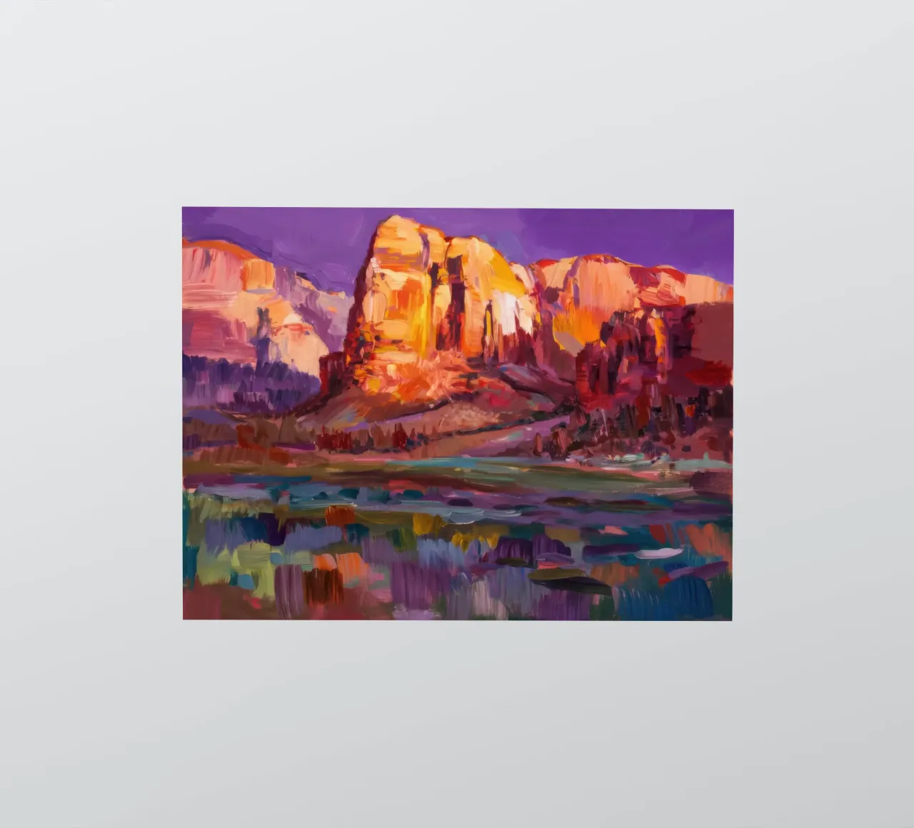 Violet Canyon schaduwen sticker van Angkasa Mist