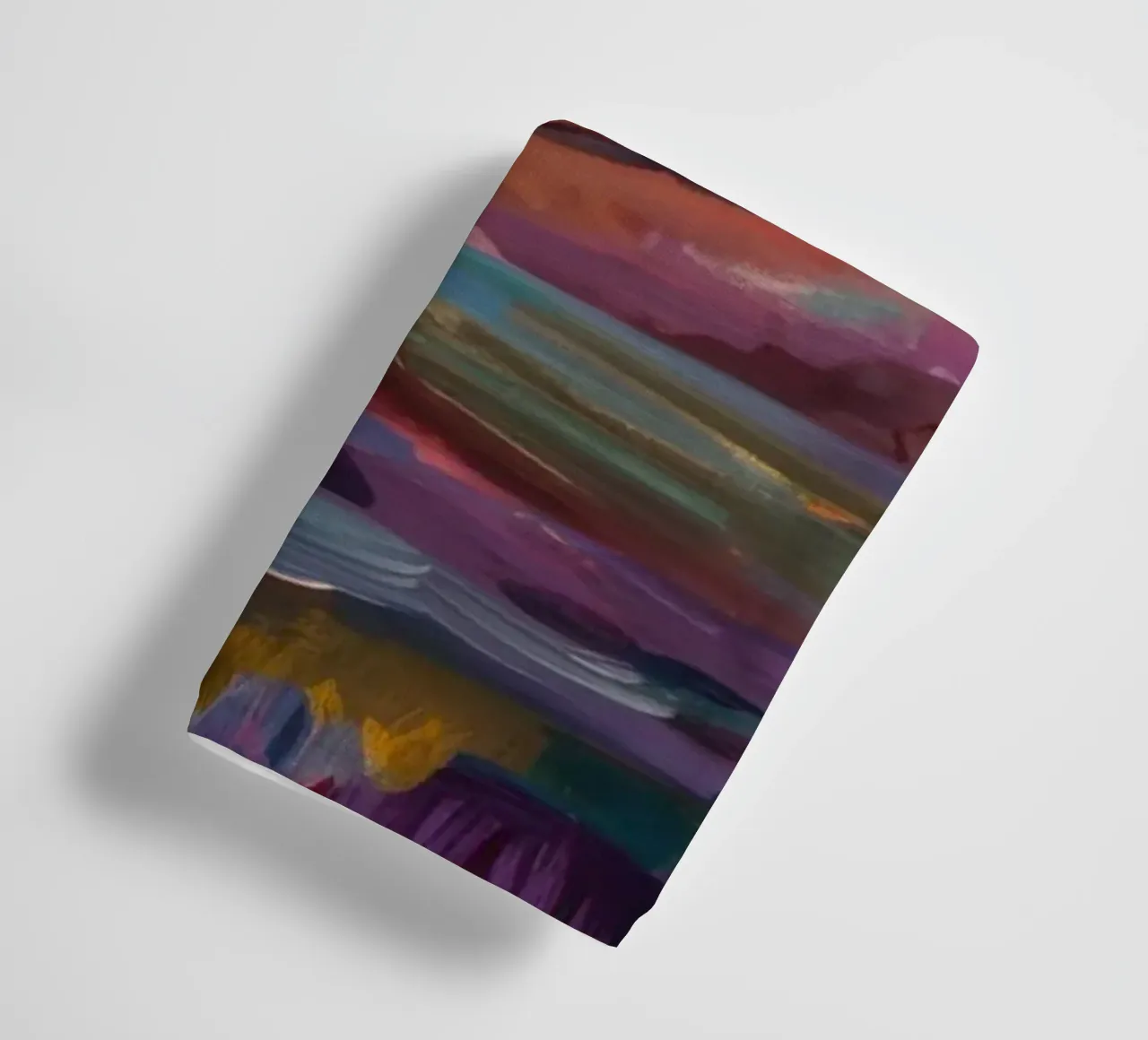 Violet Canyon schaduwen badhanddoek van Angkasa Mist