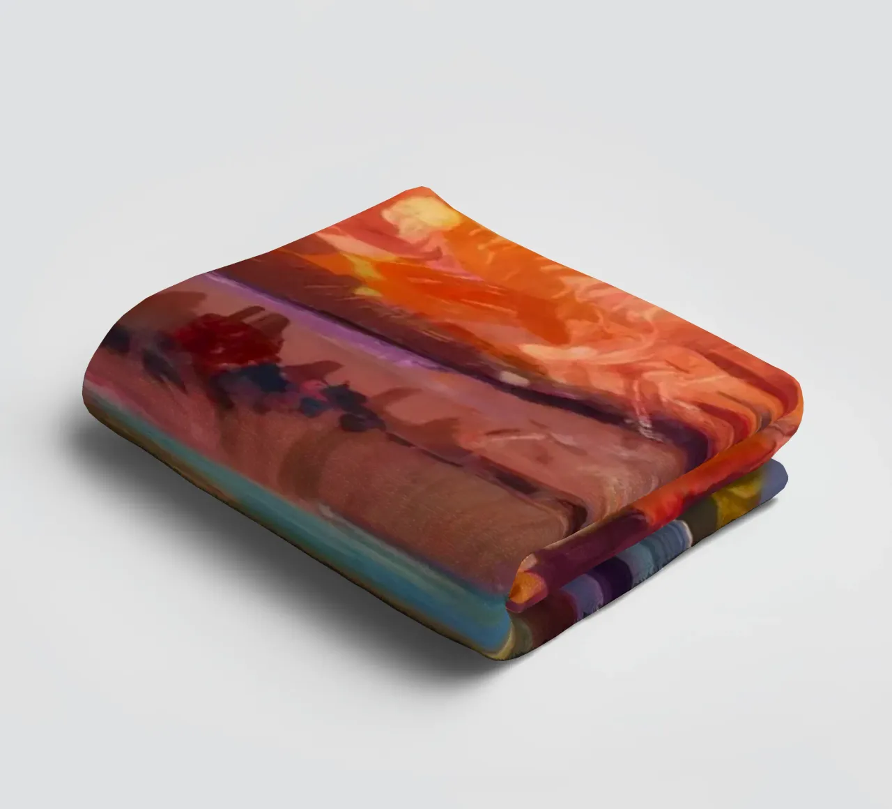 Violet Canyon schaduwen badhanddoek van Angkasa Mist