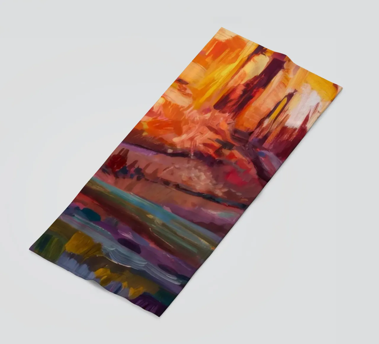 Violet Canyon schaduwen strandhanddoek van Angkasa Mist