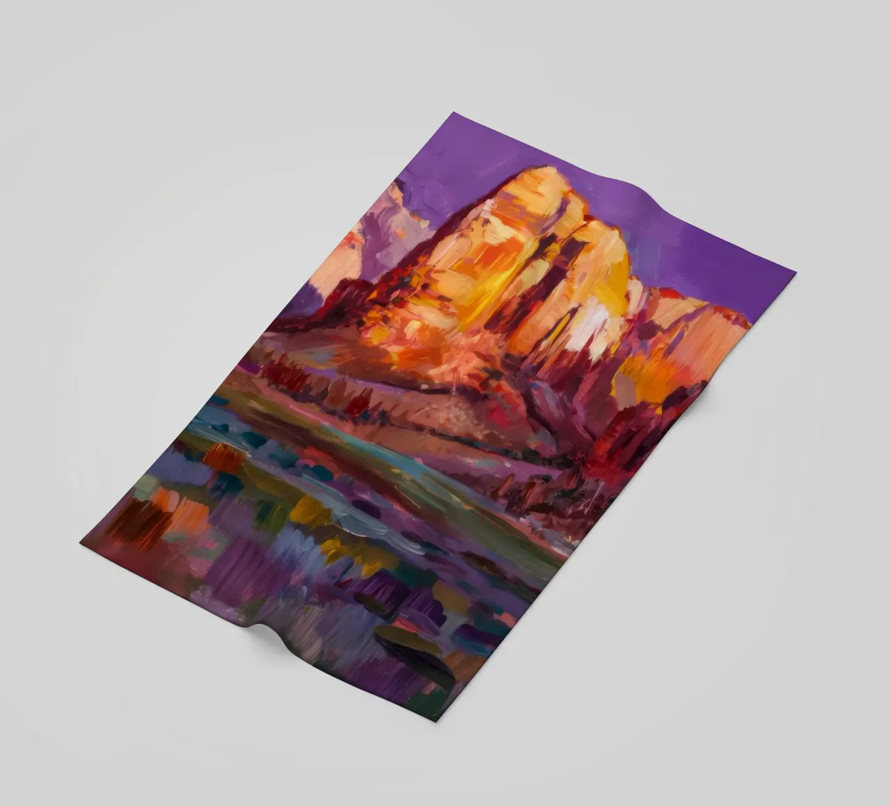 Violet Canyon schaduwen strandhanddoek van Angkasa Mist