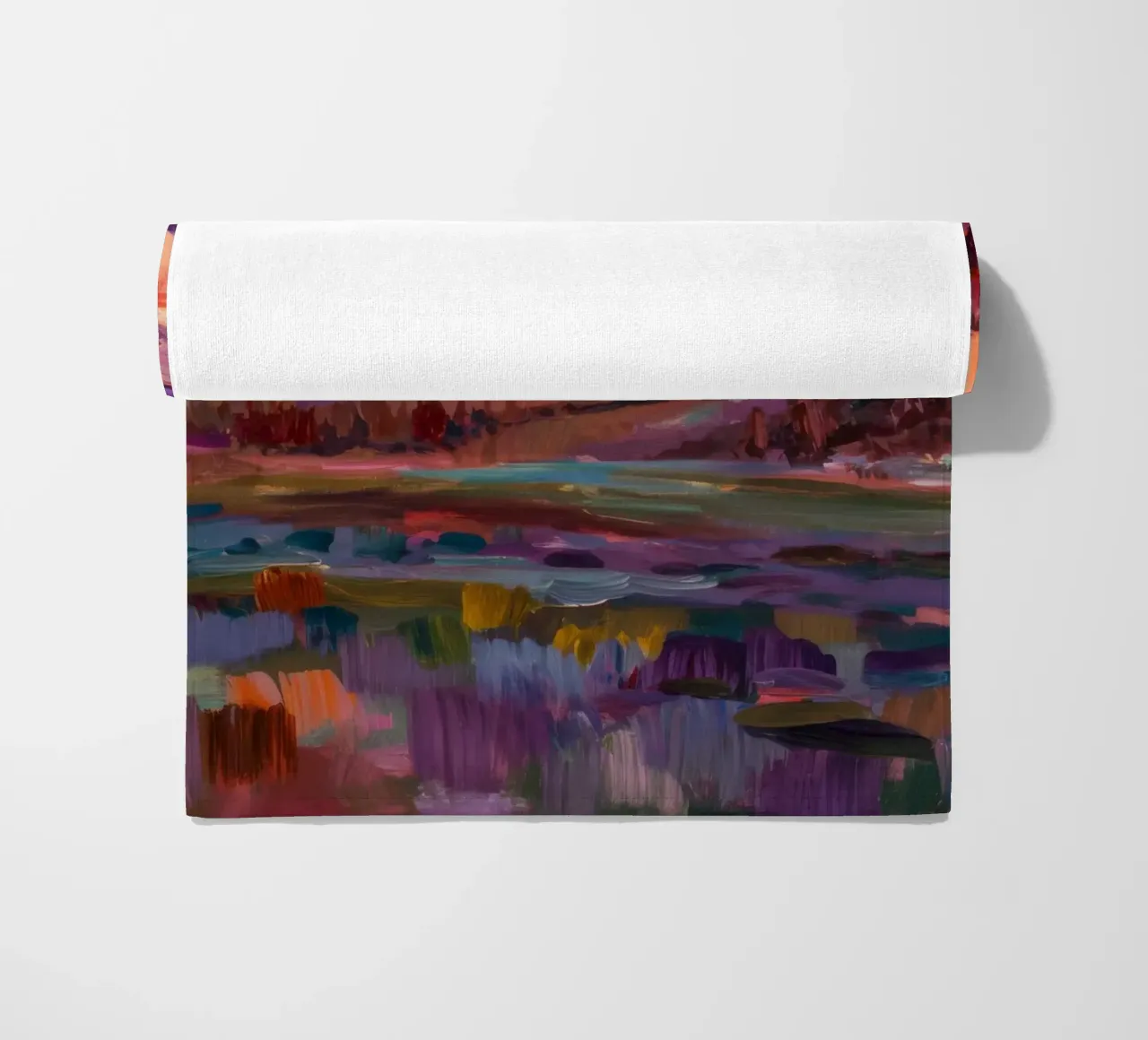 Violet Canyon schaduwen strandhanddoek van Angkasa Mist