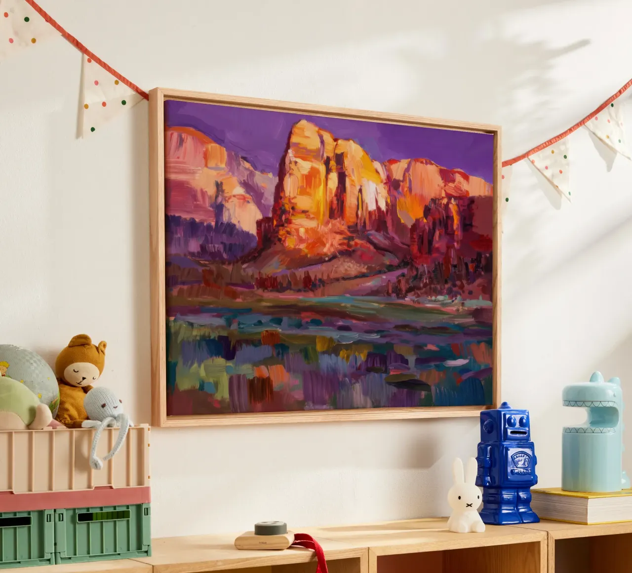 Violet Canyon schaduwen acryl van Angkasa Mist